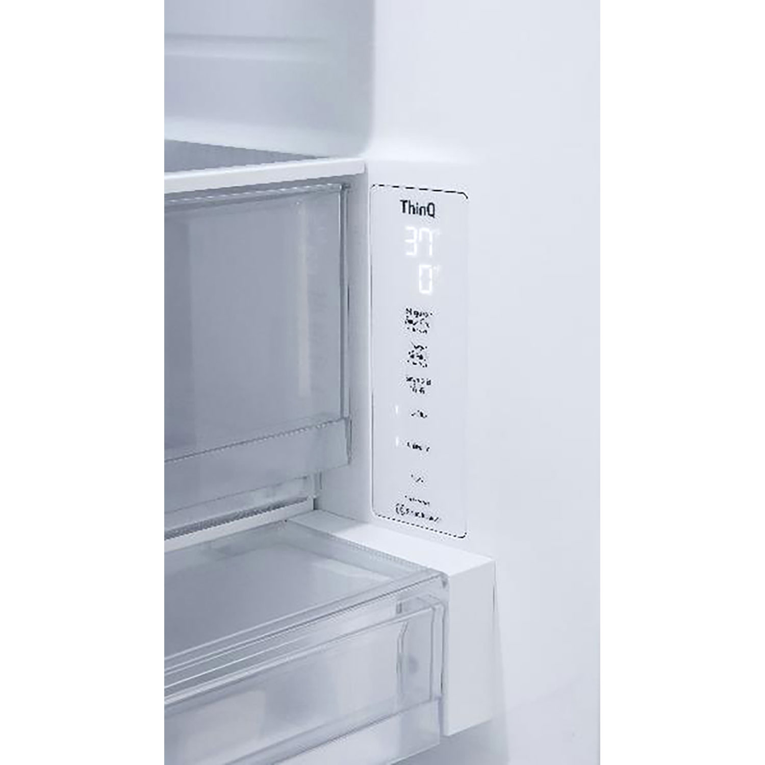 Réfrigérateur à deux portes intelligent à profondeur de comptoir de 27 pi³ et 36 po MAX de LG avec distributeur d'eau interne - Acier inoxydable