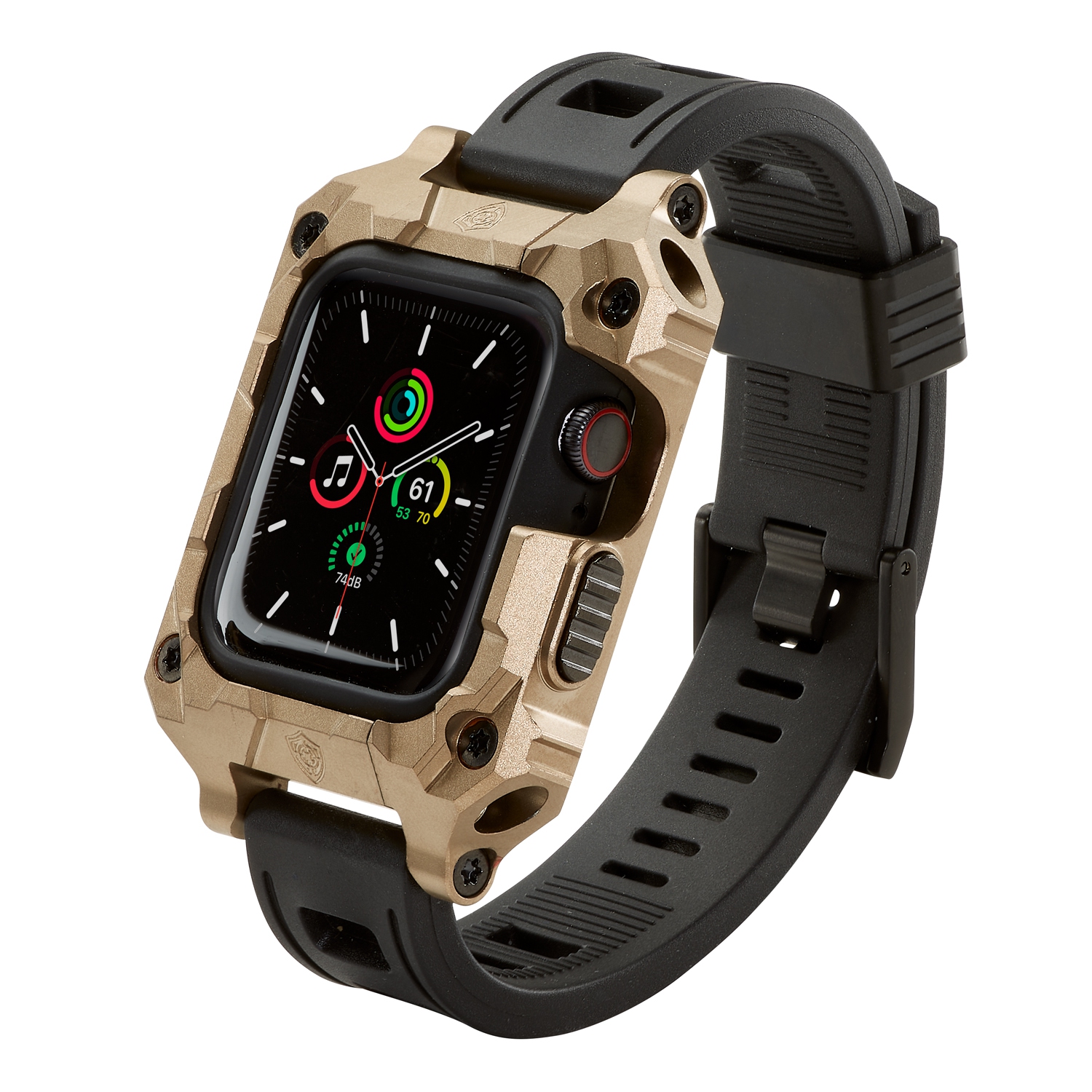 Rowe Tactical - Rowe Shield Apple Watch Case for Series 7/8, Size 45mm with ISOFrane Band - CNC Machined 6061 Aluminum, PVD Flat Dark Earth