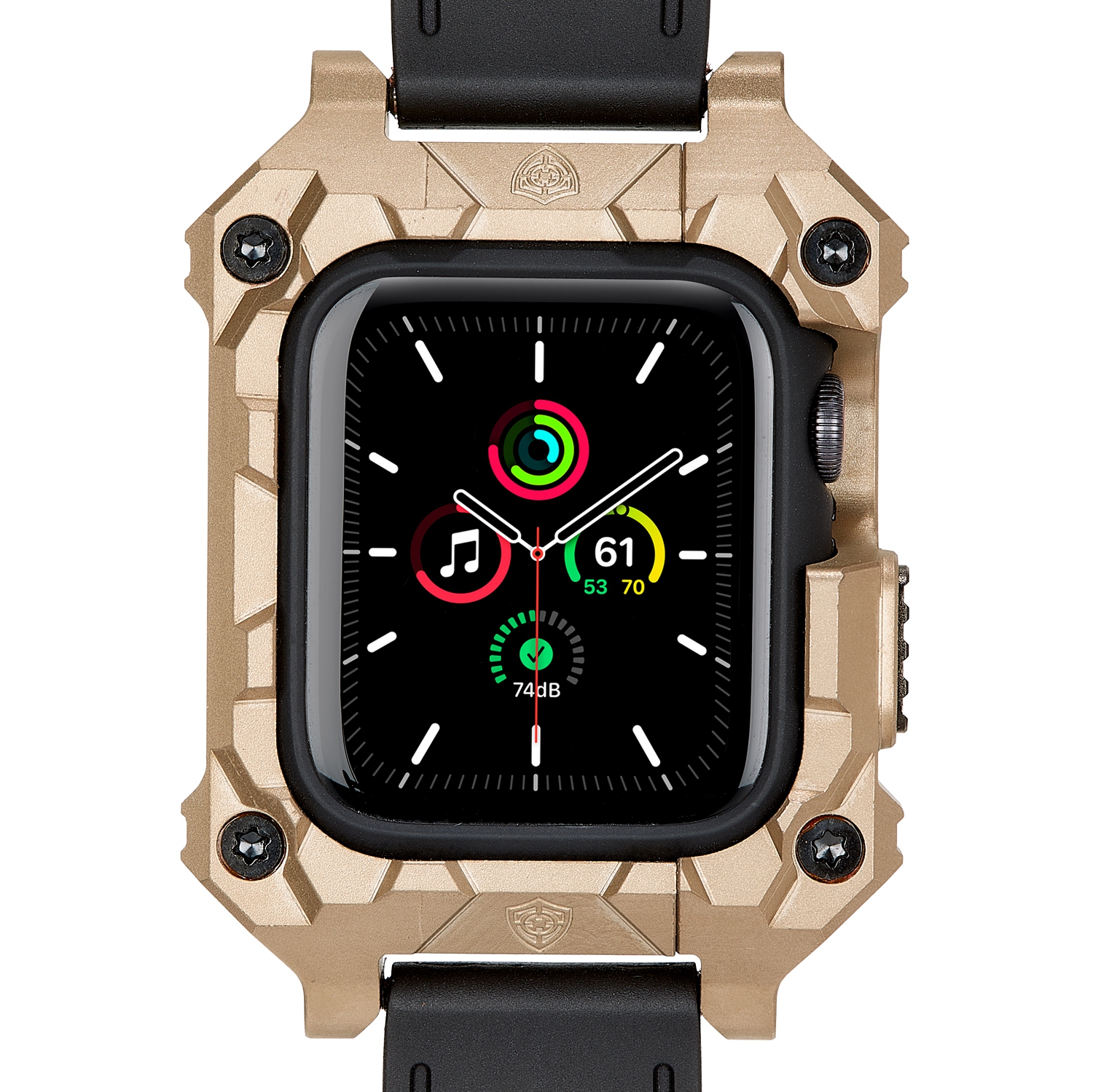 Rowe Tactical - Rowe Shield Apple Watch Case for Series 7/8, Size 45mm with ISOFrane Band - CNC Machined 6061 Aluminum, PVD Flat Dark Earth