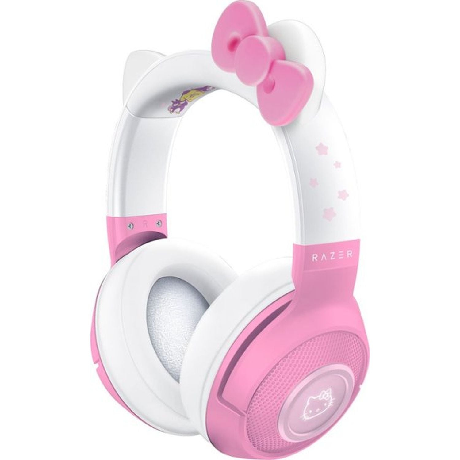 Razer - Gaming Headset Wireless Bluetooth Hello Kitty & Friends With Dual Mic Noise Cancelling Chroma Rgb – Pink