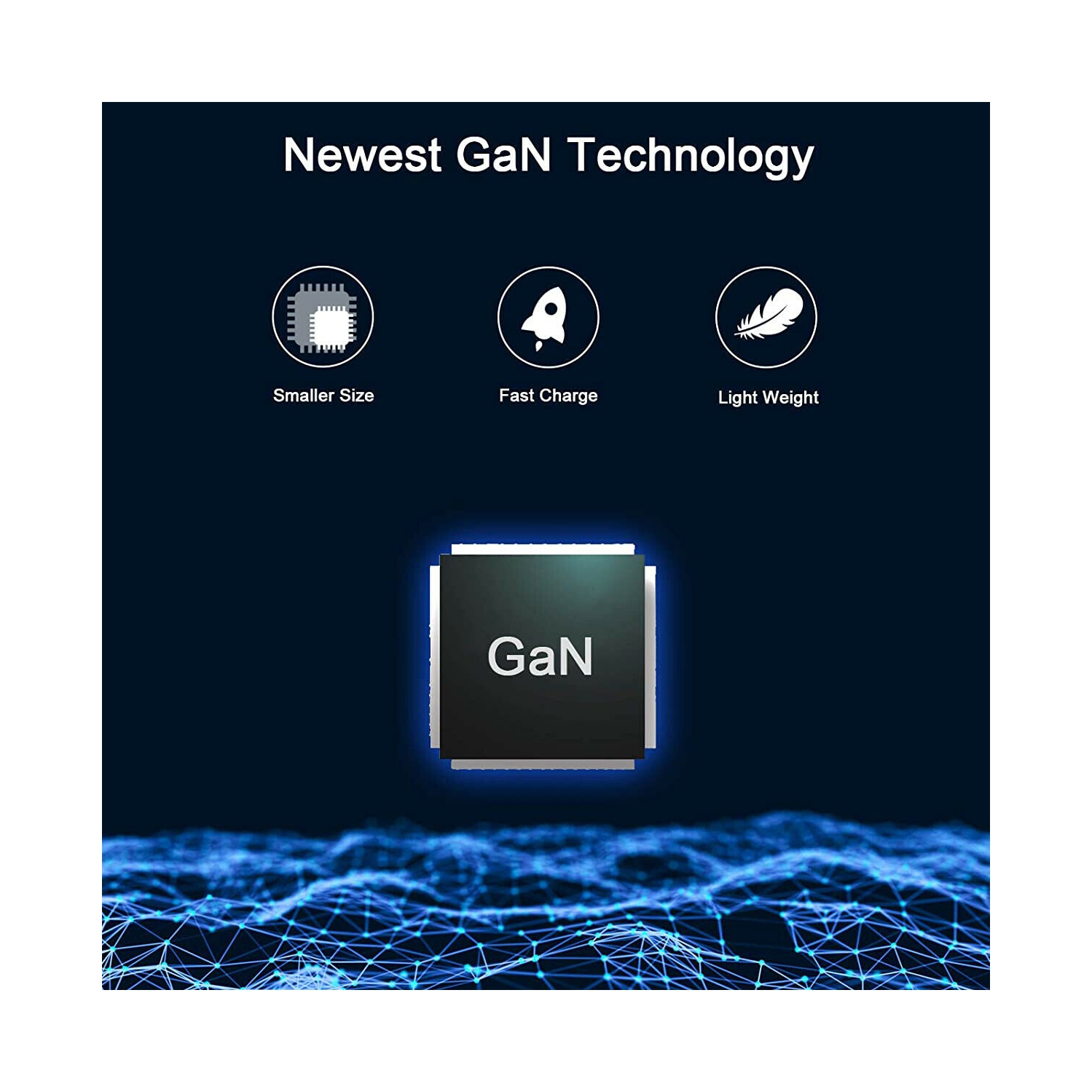 [GAN Tech] Chargeur mural compact USB-C de 65 W avec prise pliable