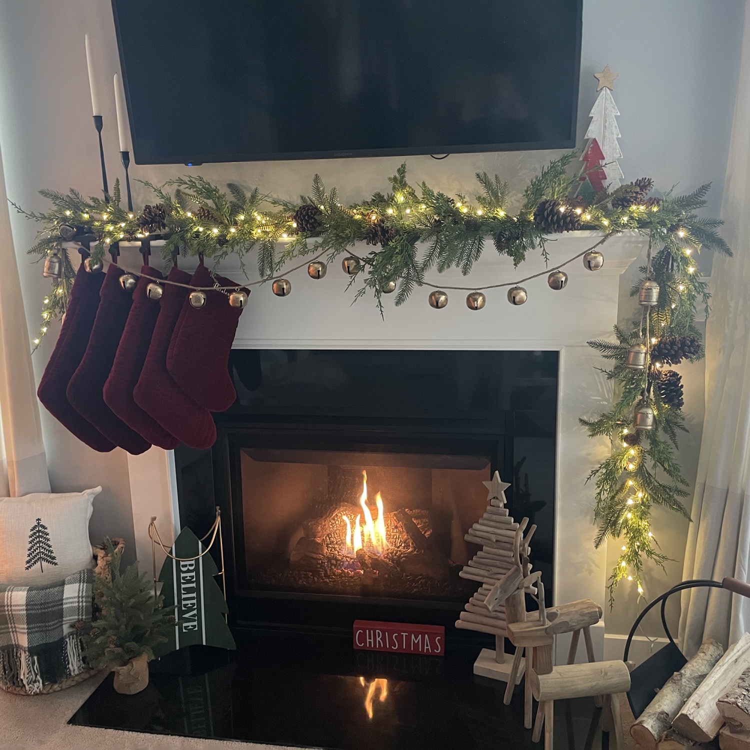 5' Mixed Pine and Pinecone Artificial Christmas Garland Unlit