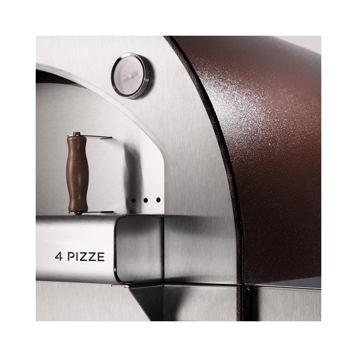 Alfa 4 PIZZE Copper Countertop Wood Fired Pizza Oven - FX4P-LRAM-T