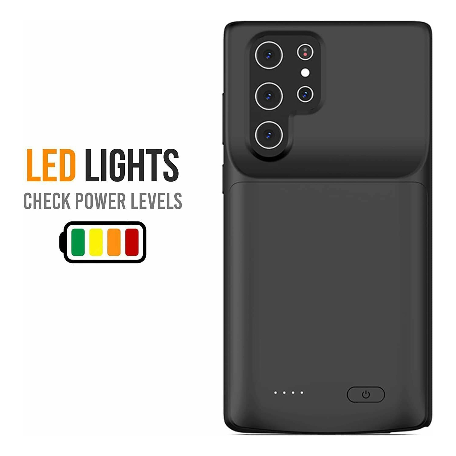 Pour Galaxy S22 6.1 po avec batterie de secours rechargeable [4800mAh] CA