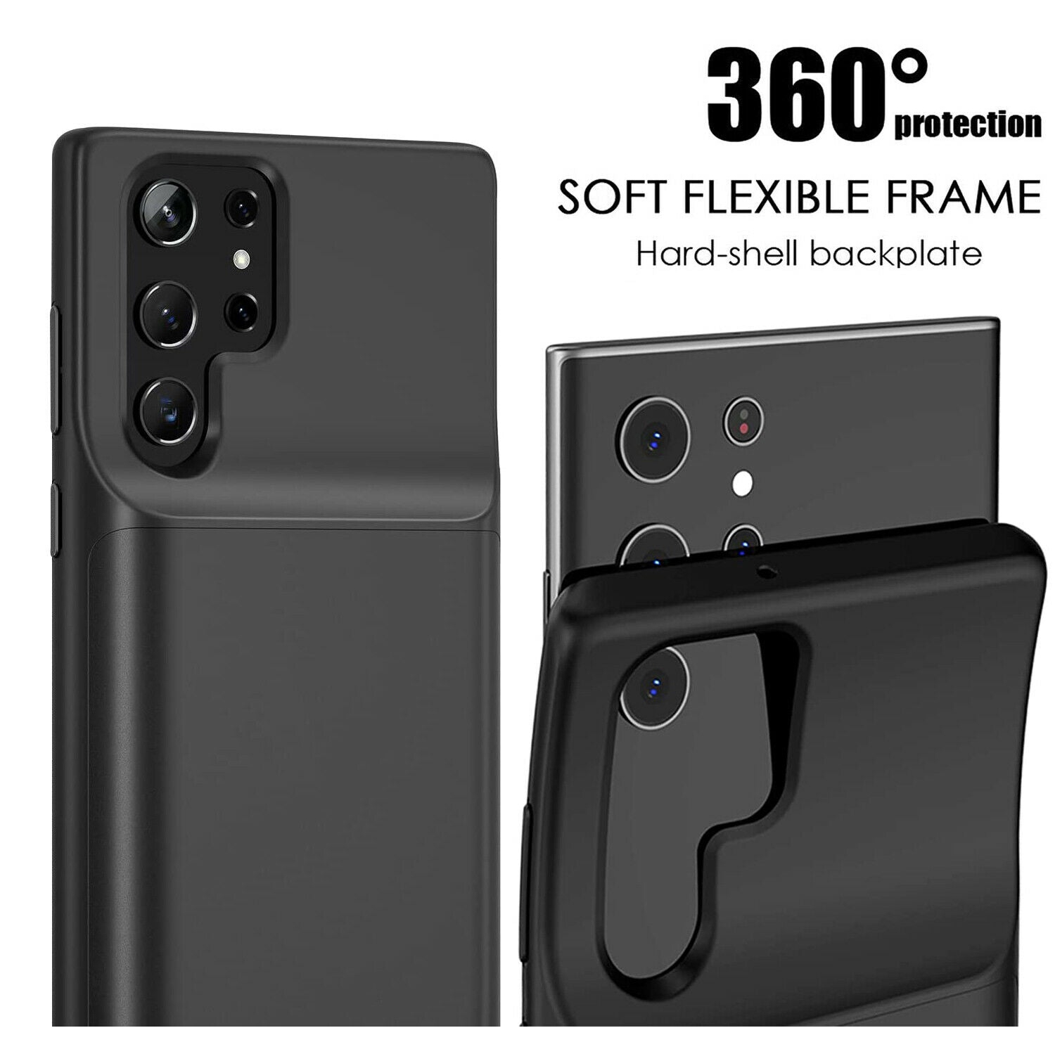 Pour Galaxy S22 6.1 po avec batterie de secours rechargeable [4800mAh] CA