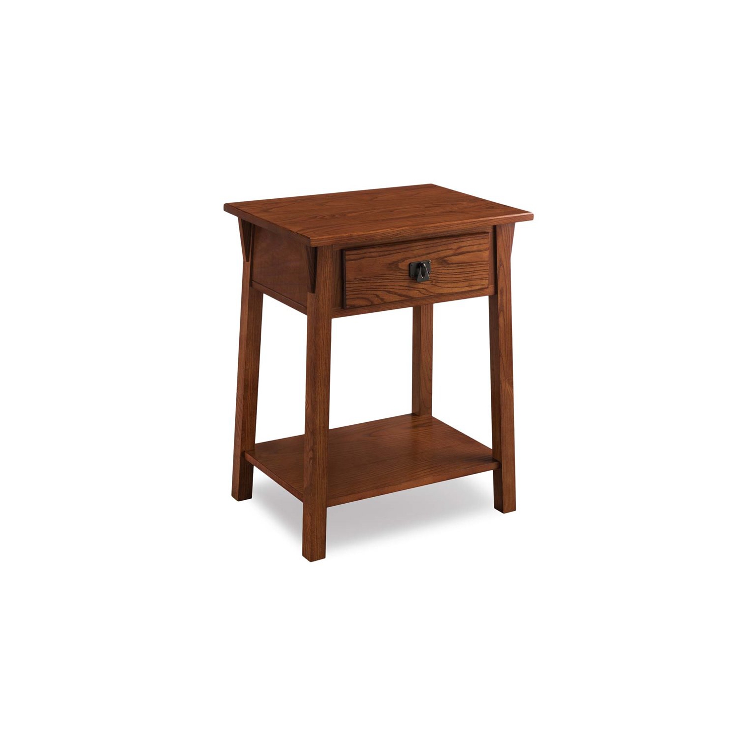 Leick Favorite Finds 1 Drawer Solid Wood Nightstand in Russet Brown