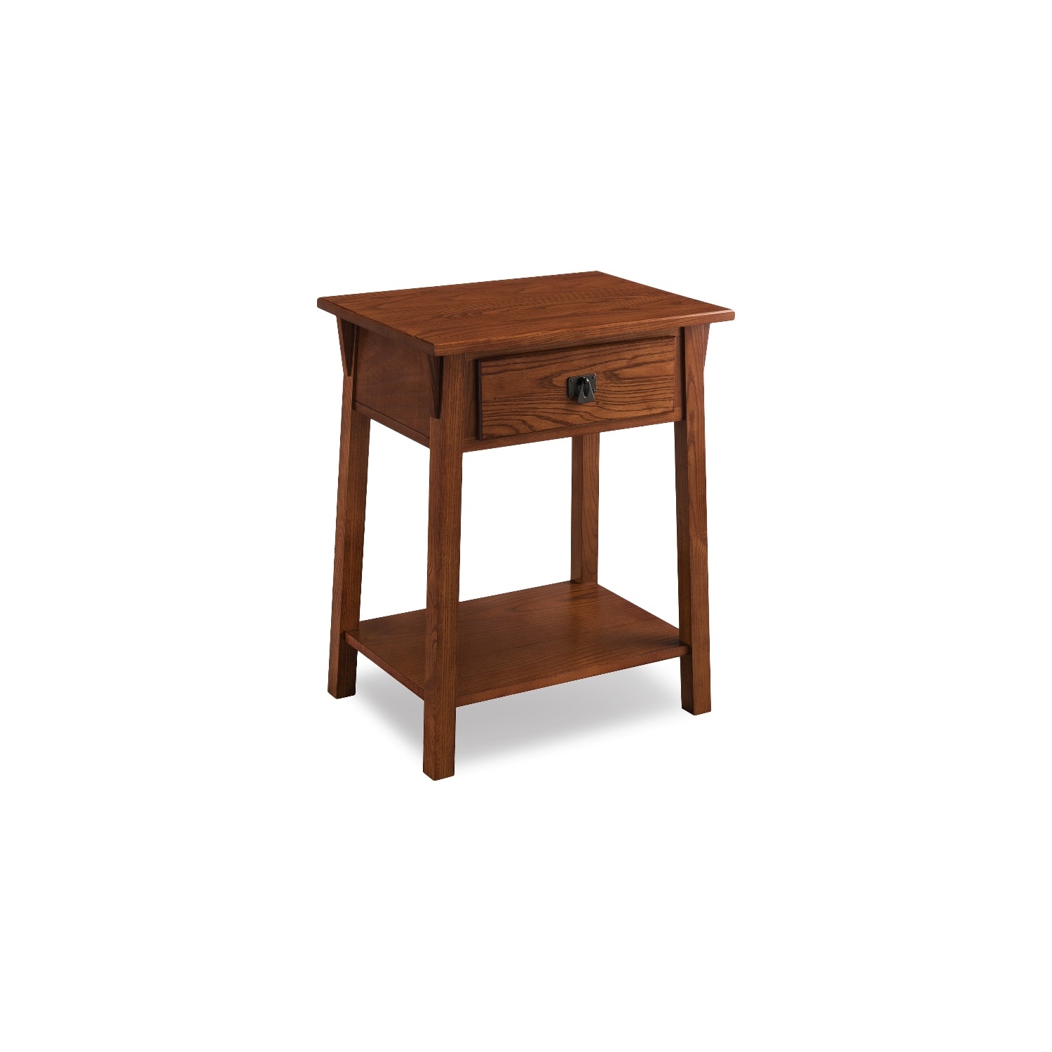 Leick Favorite Finds 1 Drawer Solid Wood Nightstand in Russet Brown