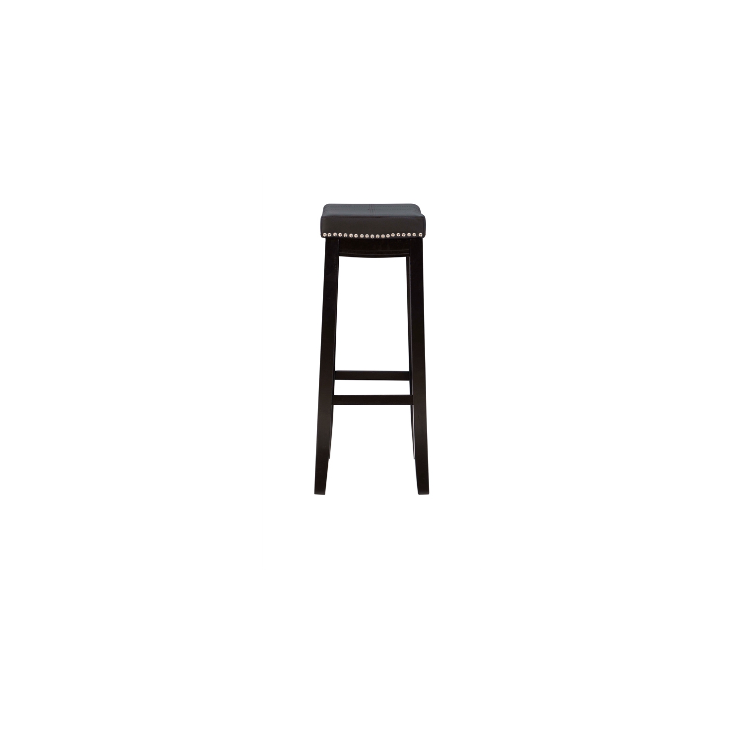 Linon Claridge Wood Set of Two Bar Stools in Black