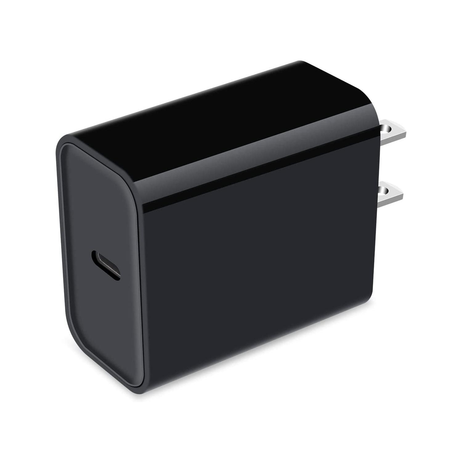 20W USB C Wall Plug Fast Charging Type C, Power Adapter for Apple-iPhone 13 12 11 Pro Max Mini XS XR X 8, iPad, Samsung Galaxy -Black