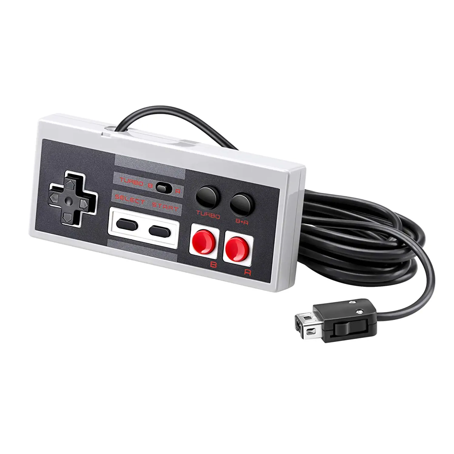 NES Classic Edition Mini Controller [Turbo Edition] Rapid Buttons for Nintendo Gaming System [Nintendo NES] (Wired)