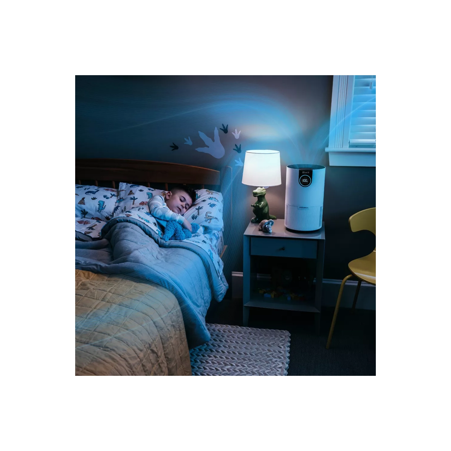 Shark HP201 Purificateur d'air Max avec véritable HEPA, protection antimicrobienne microbienne en blanc - HP201_white