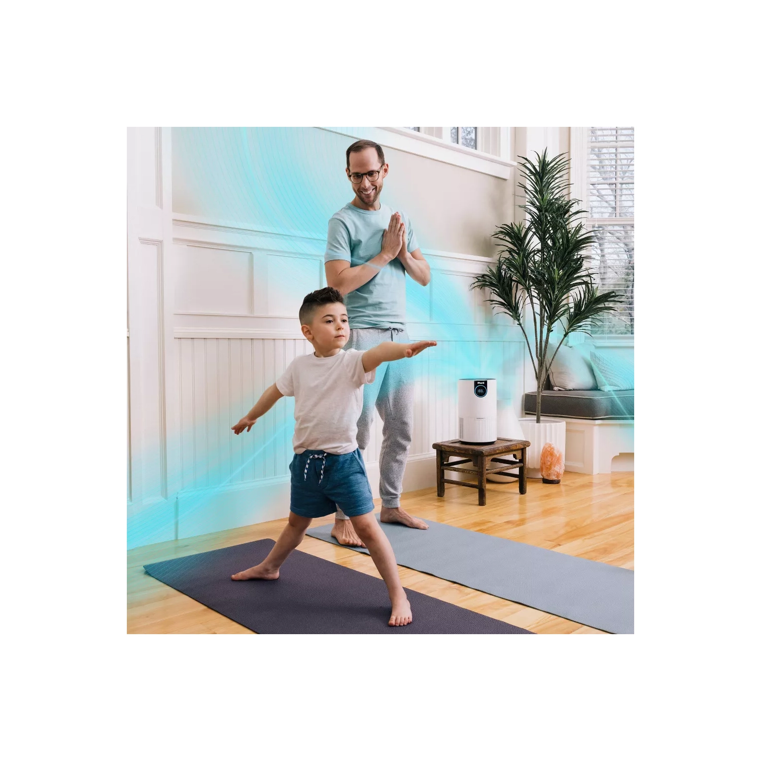 Shark HP201 Purificateur d'air Max avec véritable HEPA, protection antimicrobienne microbienne en blanc - HP201_white