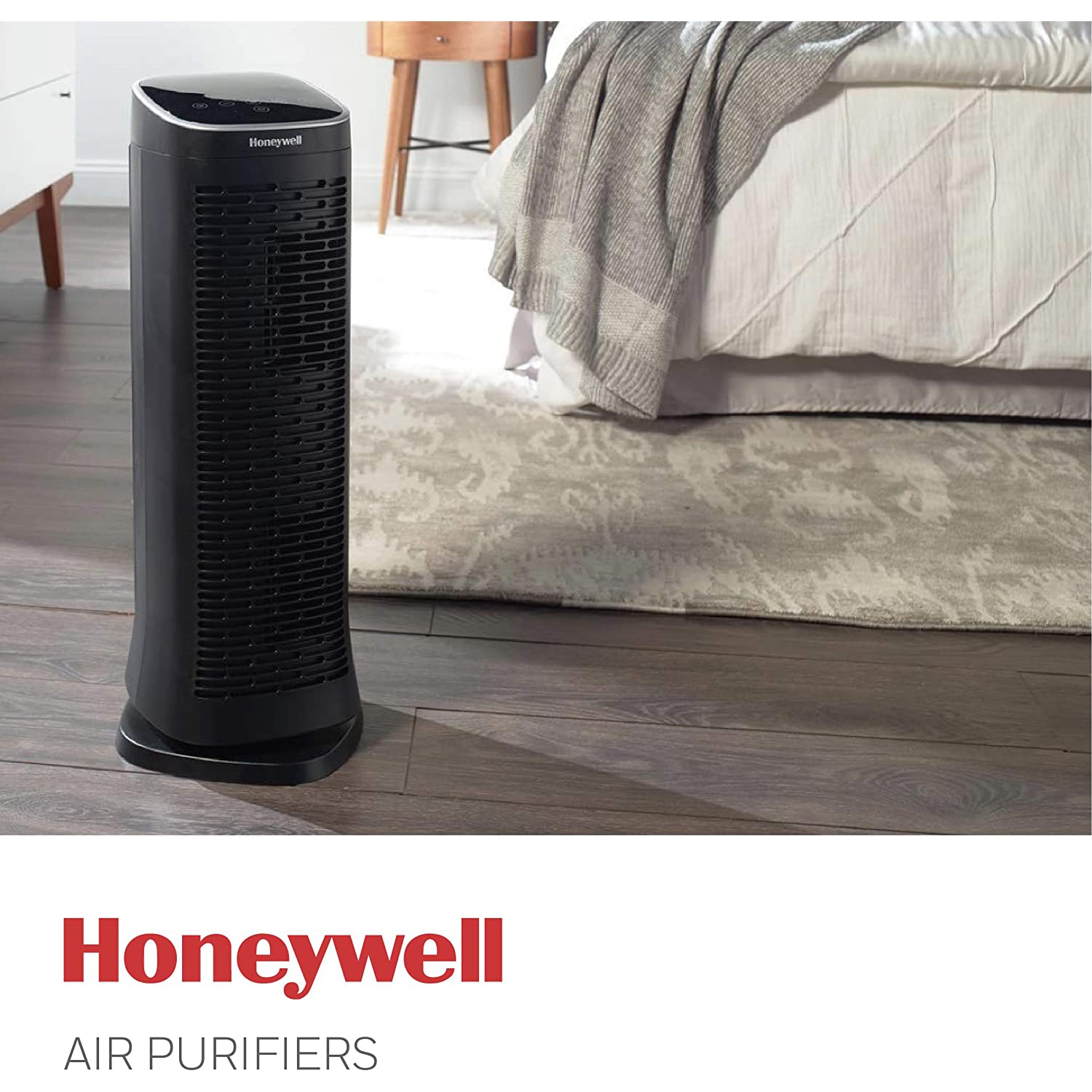 Honeywell Air Genius 5 Air Purifier for Large Rooms up to 250 sq.ft, Black