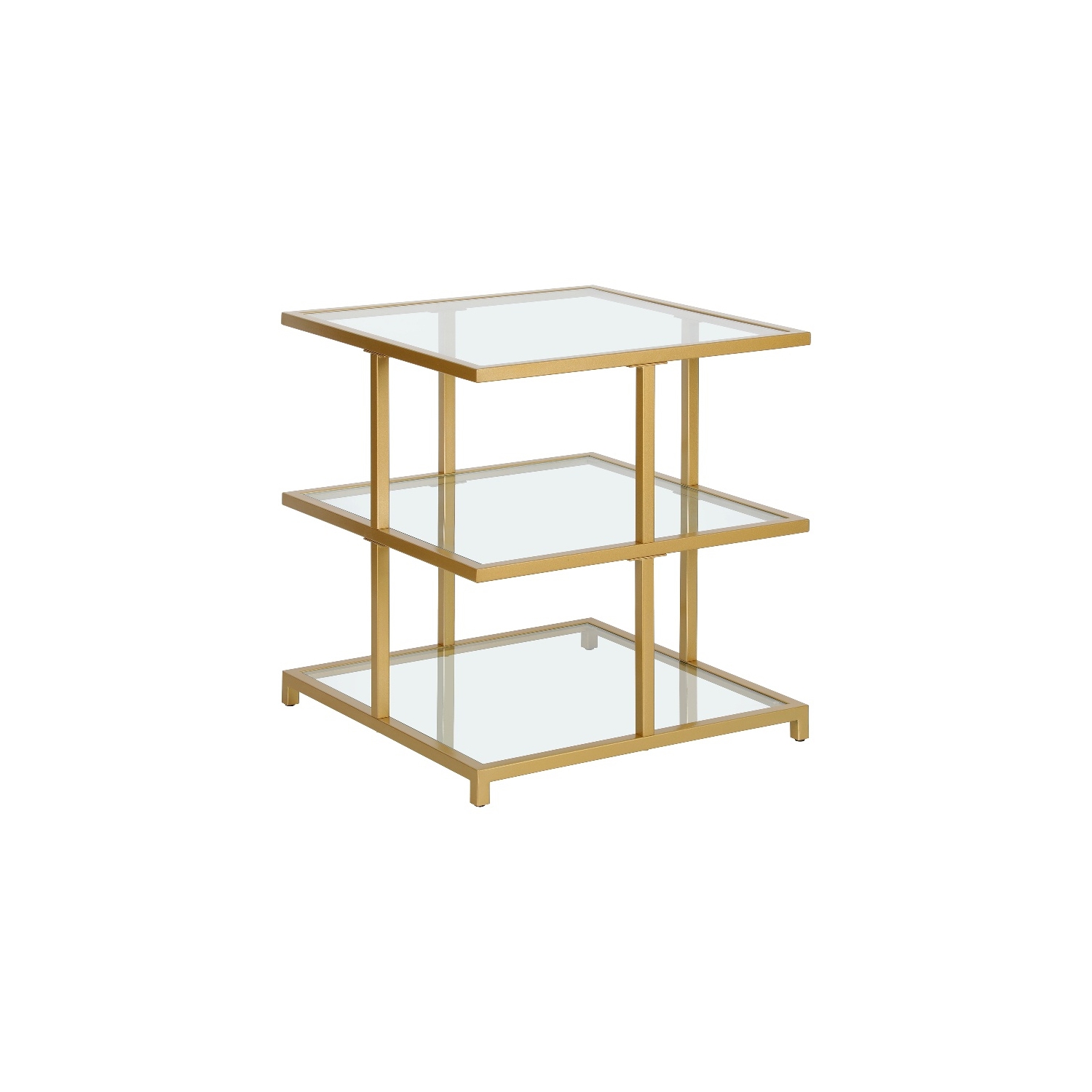 Henn&Hart 22" Gold Side Table