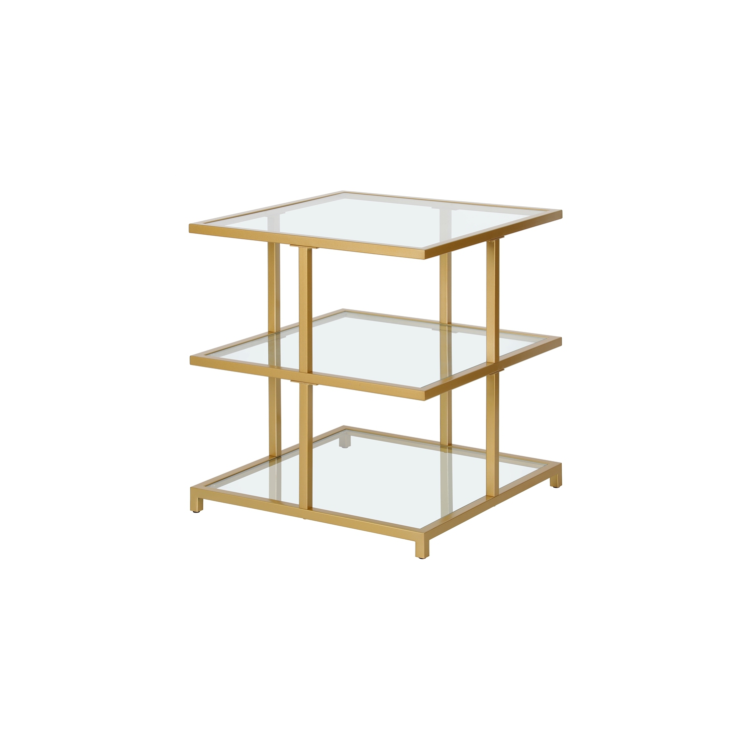 Henn&Hart 22" Gold Side Table