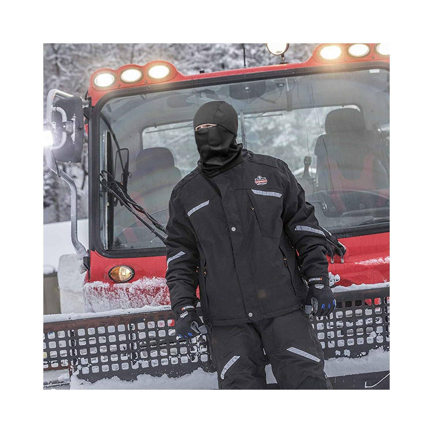 Masque de ski de Balaclava + gants de ski, planche à neige et motocyclette Riding CA