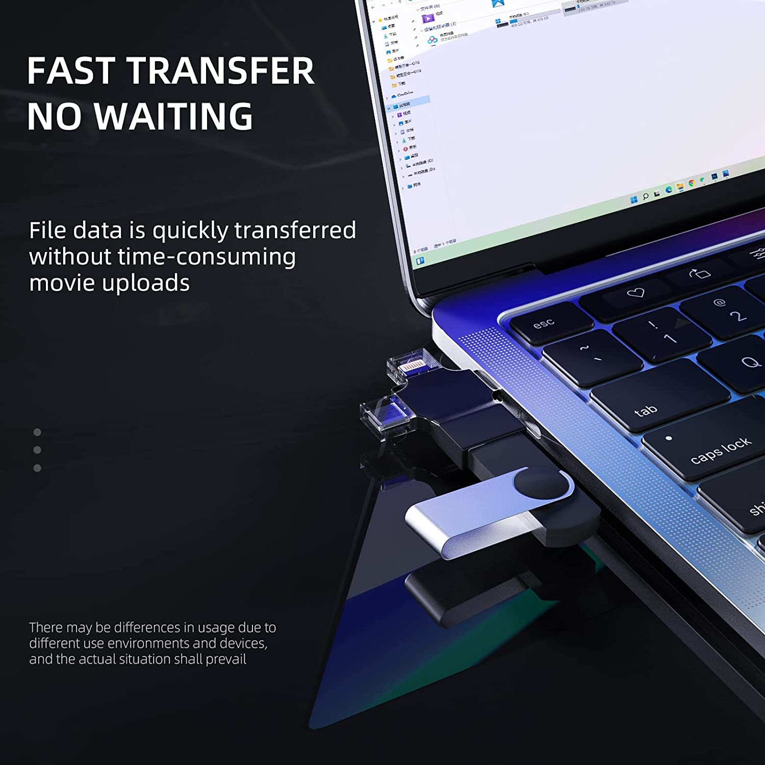 Type C to USB Adapter 3.0 OTG Female(3in1)Lightning Micro Male Converter for Apple Iphone 13 12 11 Pro Max Ipad Samsung LG Android Camera Mouse