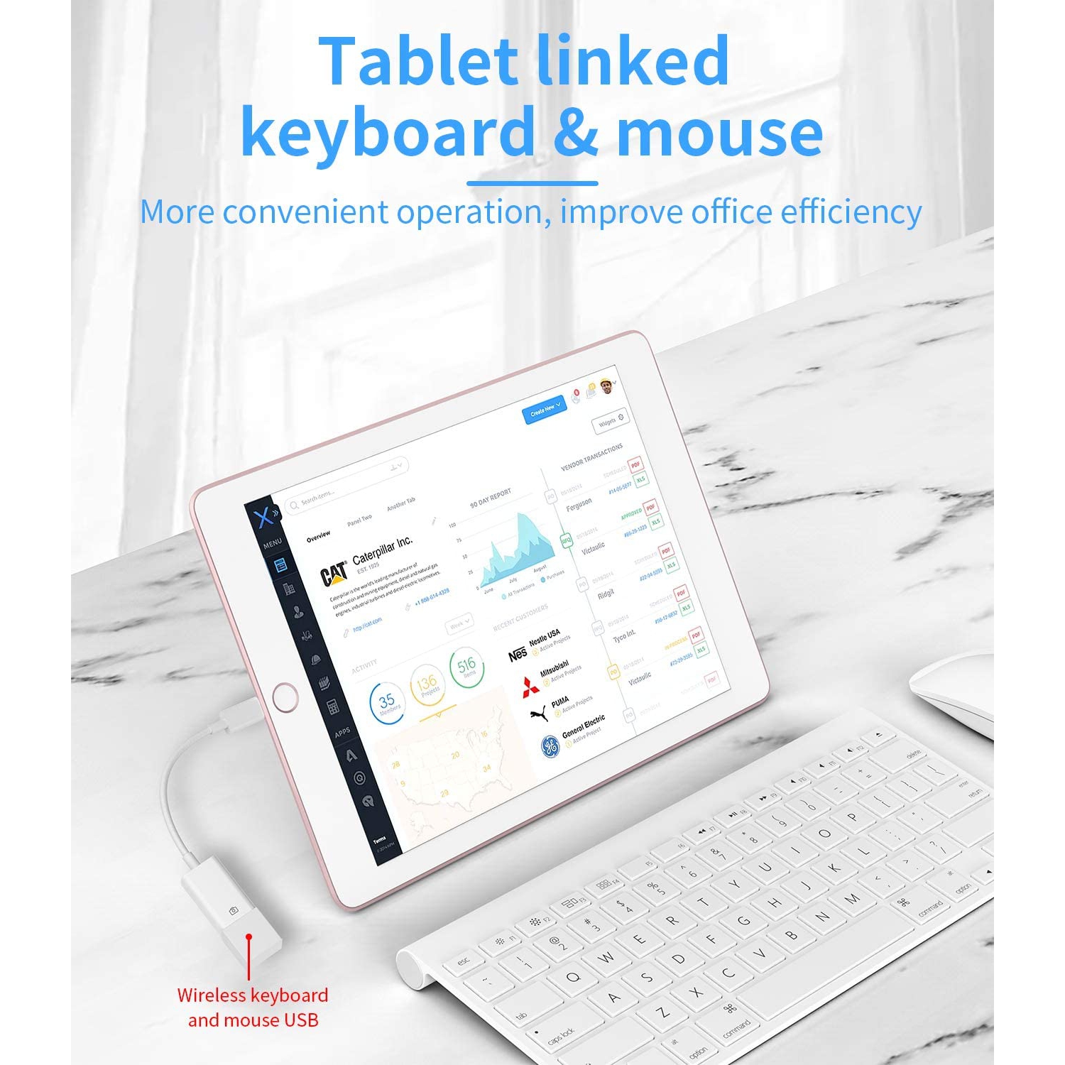 iPhone OTG Adapter Dongle Lightning Male to USB Female Cable for Apple Ipad Air Camera Card Reader U Disk Flash Drive Mouse Keyboard MIDI Hub