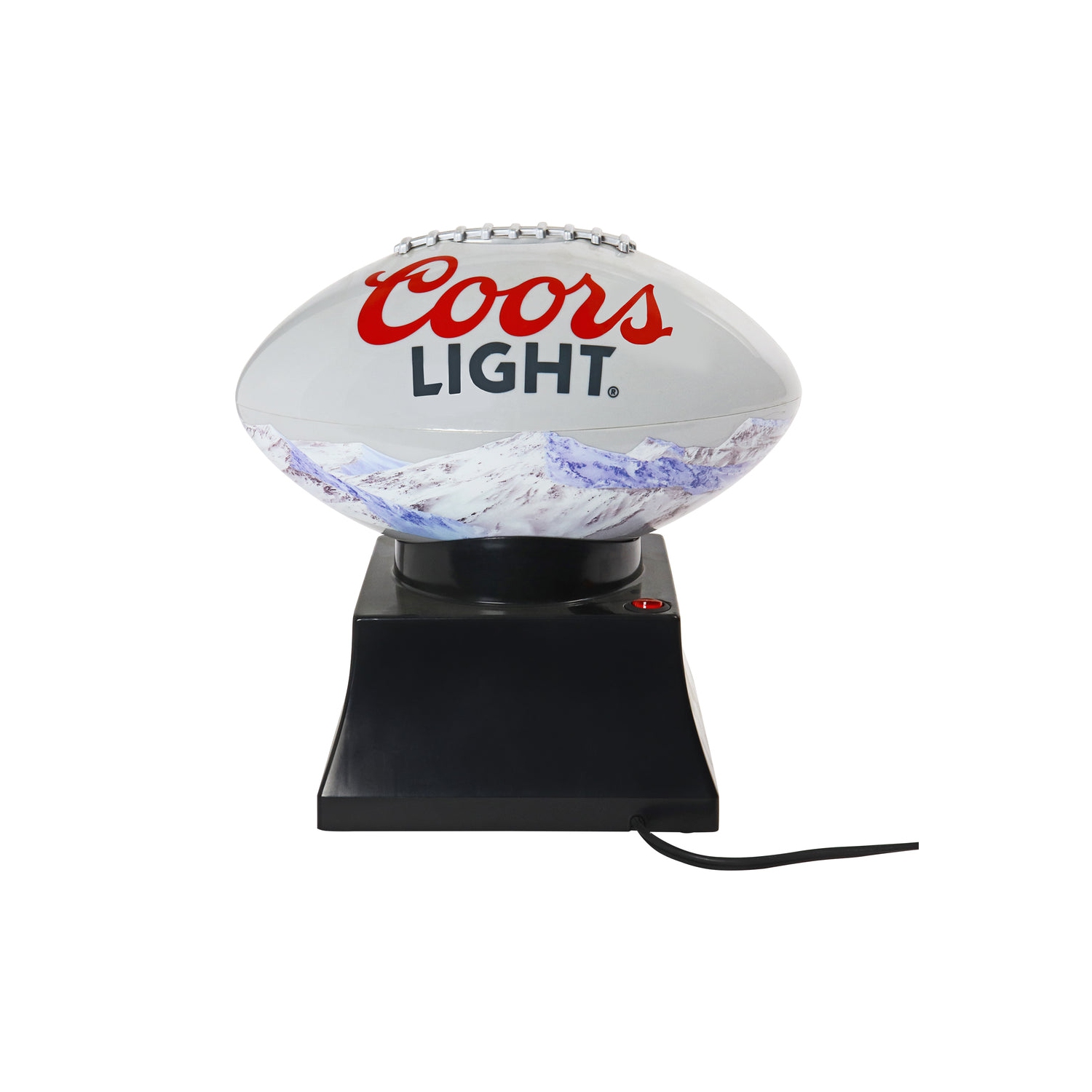 Coors Light Hot Air Popcorn Maker, Football Shaped Air Popper, with Serving Bowl, Kernel Measuring Cup, Butter Melter, Makes Healthy Snacks with No