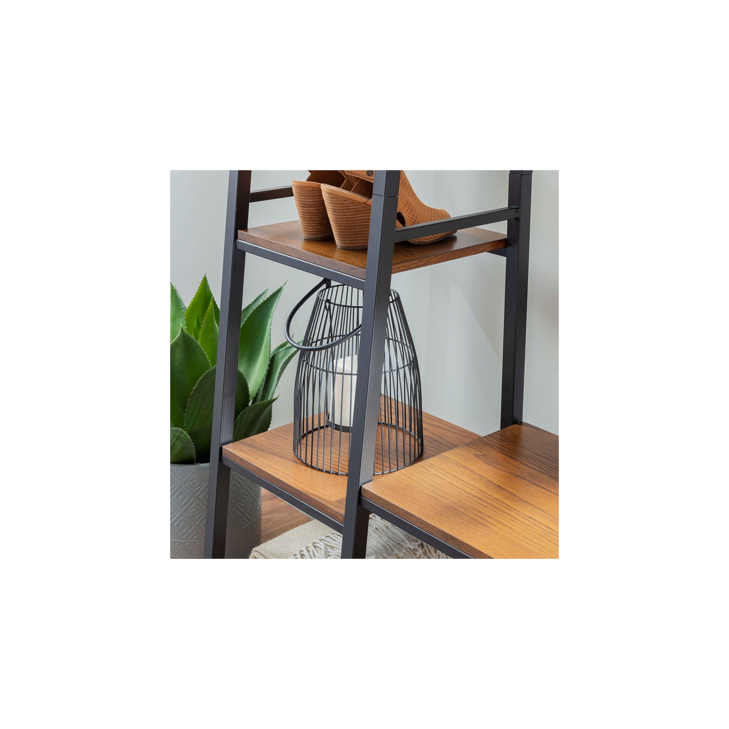 Portemanteau en métal et en bois Austin de Linon, brun