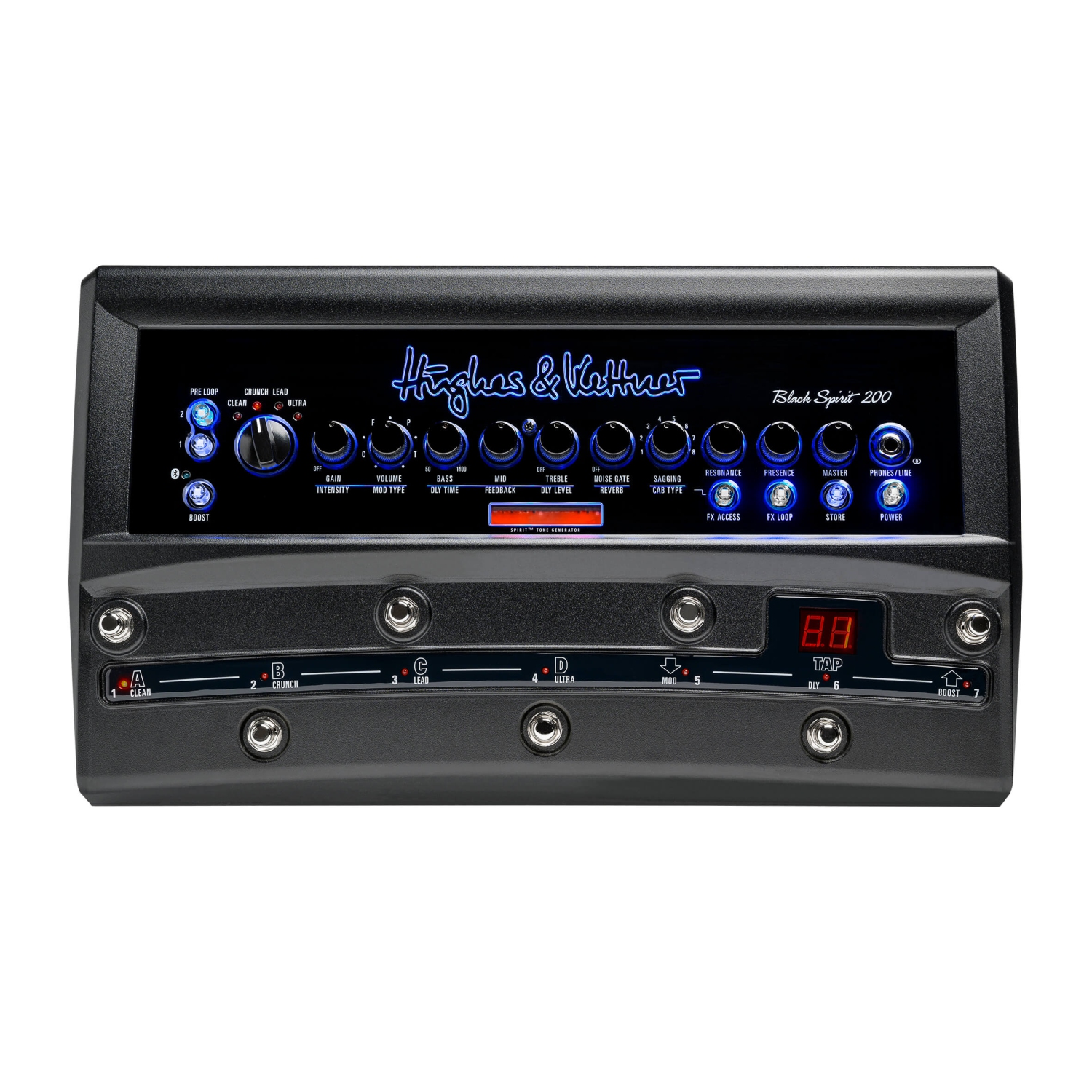 ギター Hughes & Kettner BLACKSPILIT 200 FLOOR Black Spirit 200 Floor - Hughes & Kettner