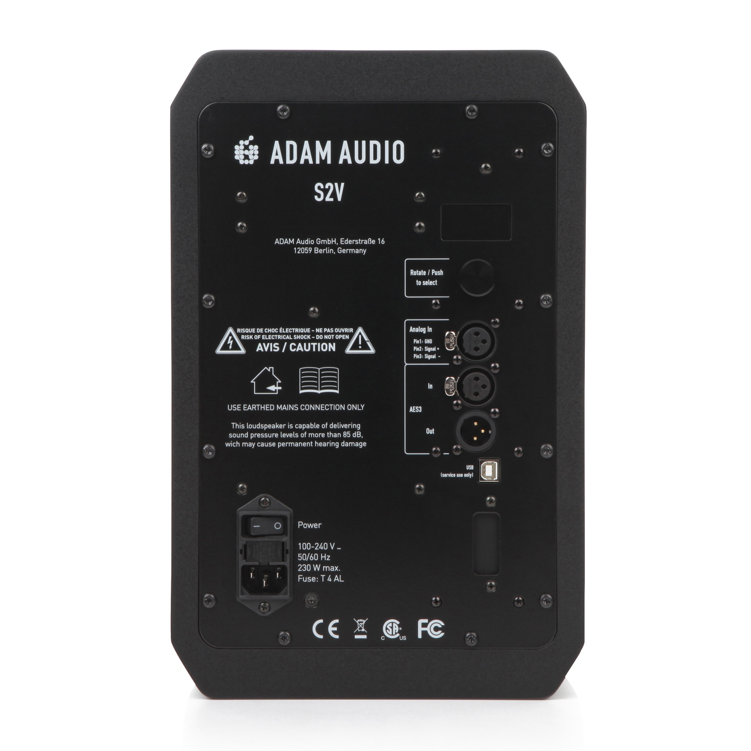 ADAM Audio S2V Moniteur de studio 7" amplifié 350W en écoute rapprochée