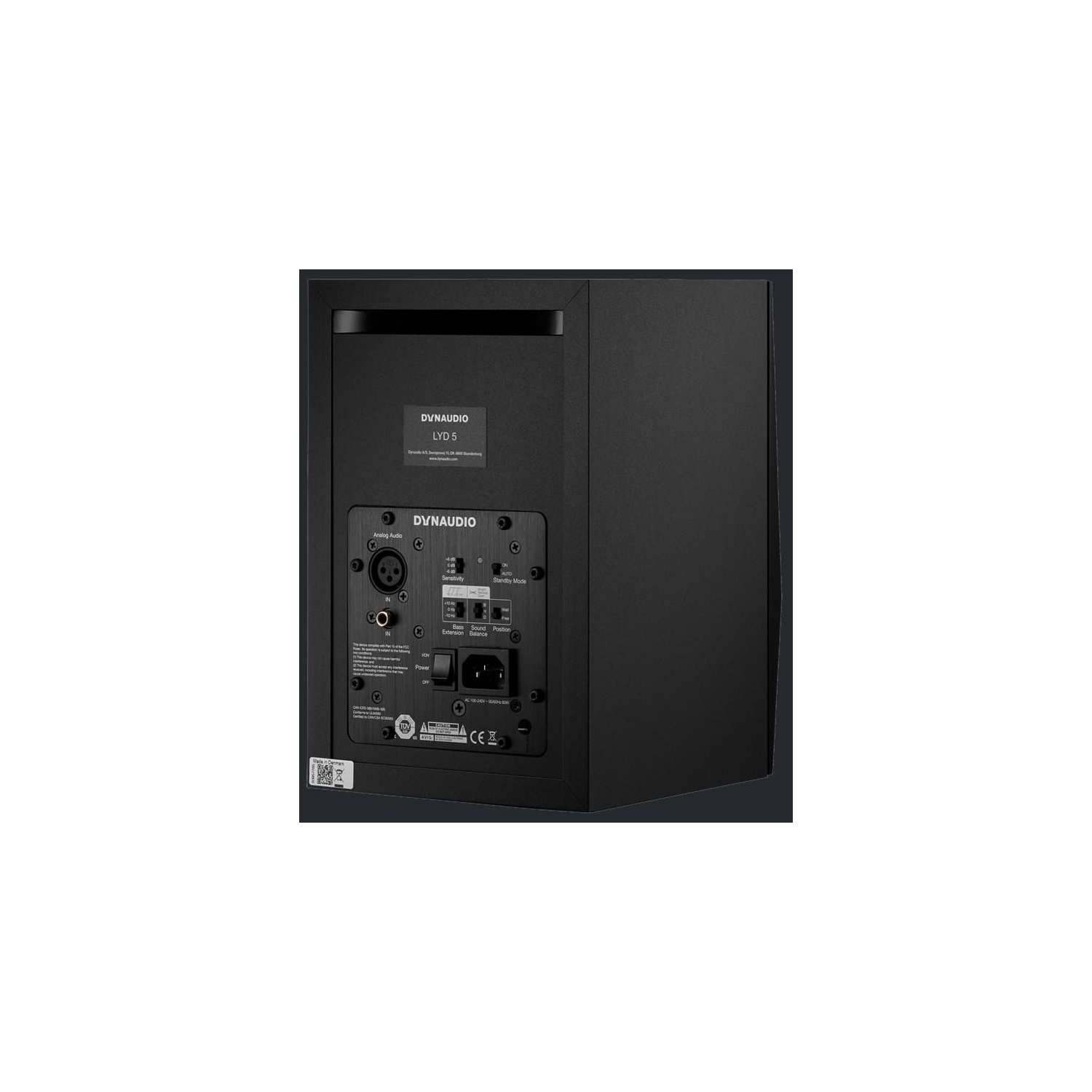 Dynaudio LYD-5B Moniteur de référence alimenté, chacun - Noir