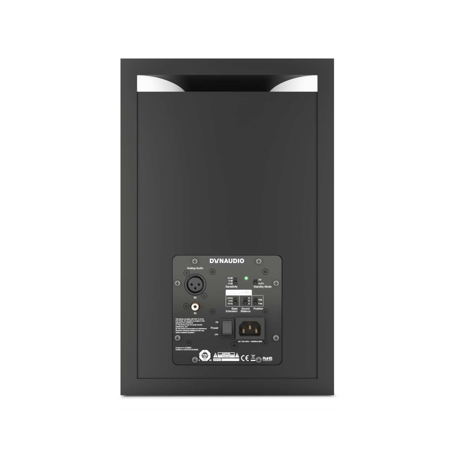 Moniteur de référence amplifié 8 8 po LYD de Dynaudio – Blanc