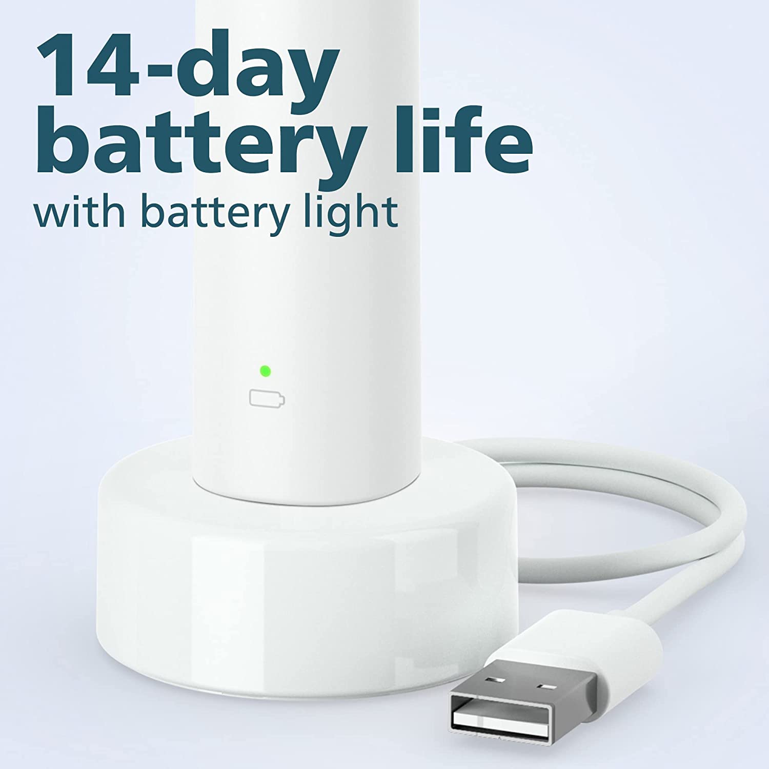 Brosse à dents électrique rechargeable Sonicare 1100 | brosse à dents électrique Philips - Blanc gris HX3641/02 - tout nouveau **