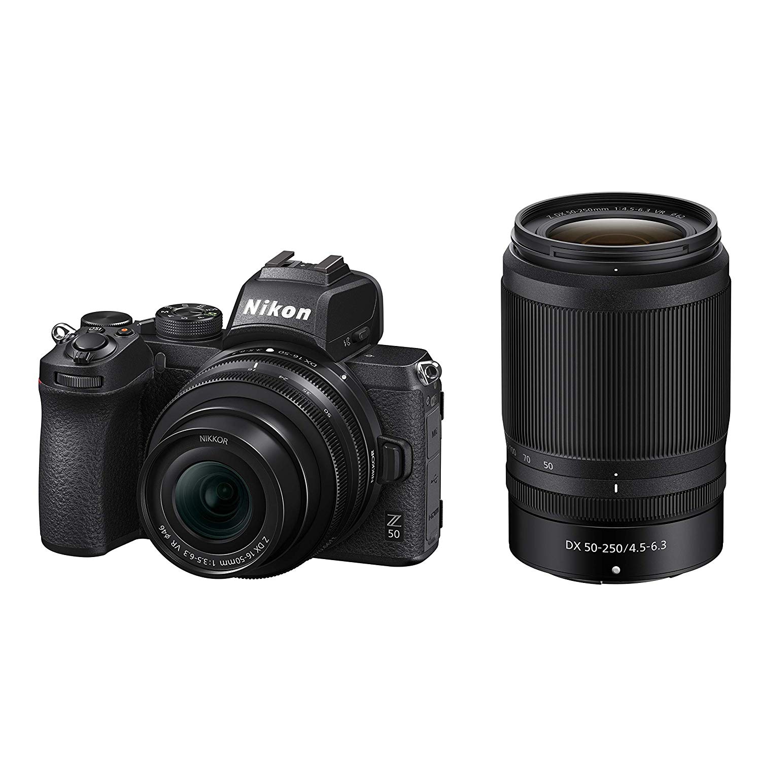 Nikon Z50 Camera with Z 16-50mm + 50-250mm lenses