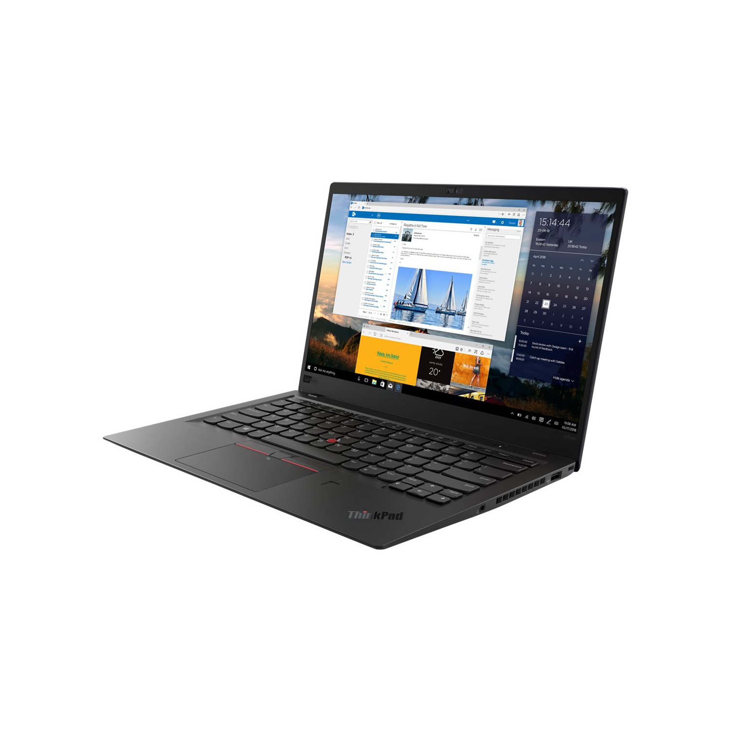 Refurbished (Good )- Lenovo Thinkpad X1 Carbon G5 TOUCH SCREEN 14" Laptop, 8th gen Core i7-8650U, 16 GB, 512 GB SSD, Windows 10 Professional (Grade A)