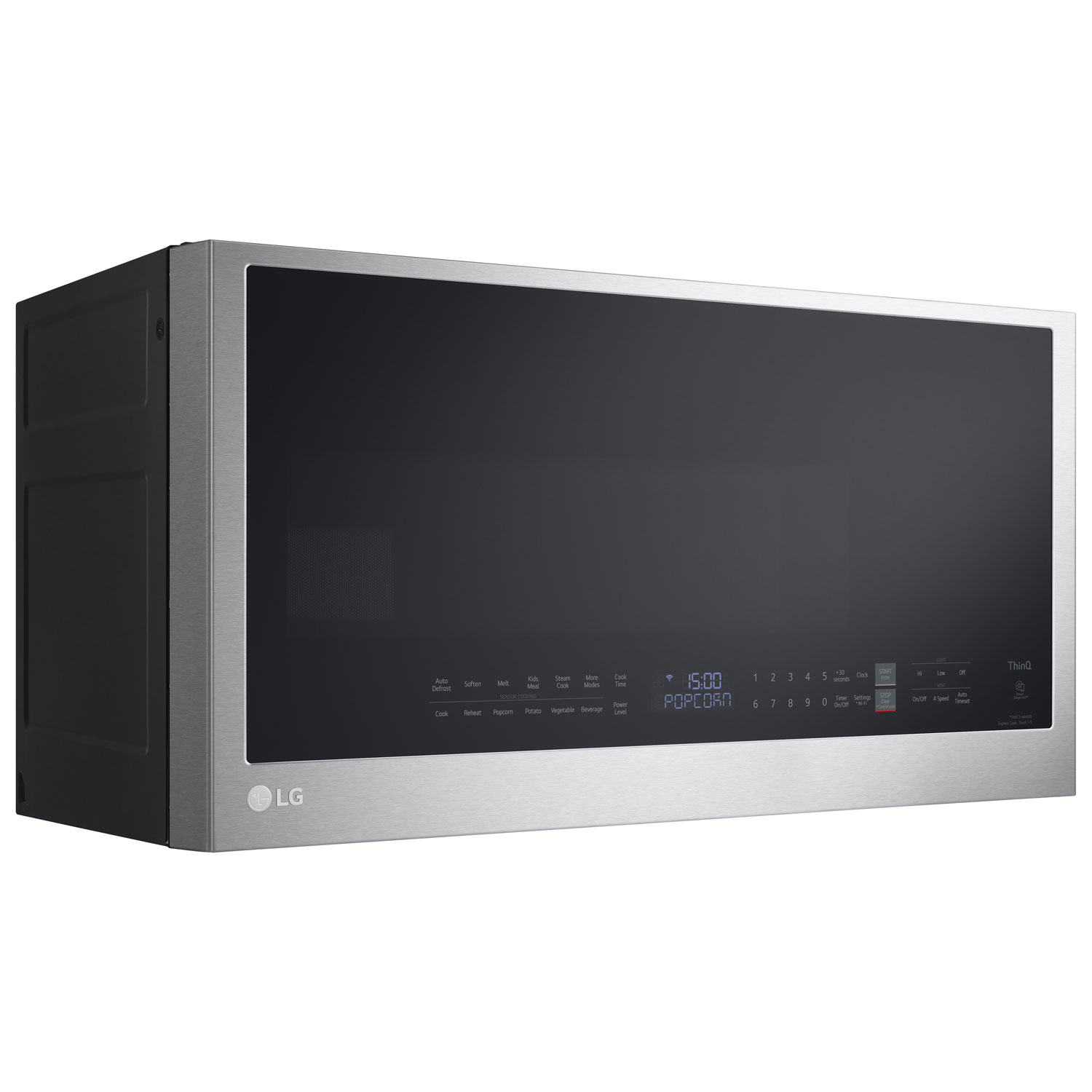 Four à micro-ondes à hotte intégrée avec EasyClean de LG - 2 pi³ - Inox antiempreinte