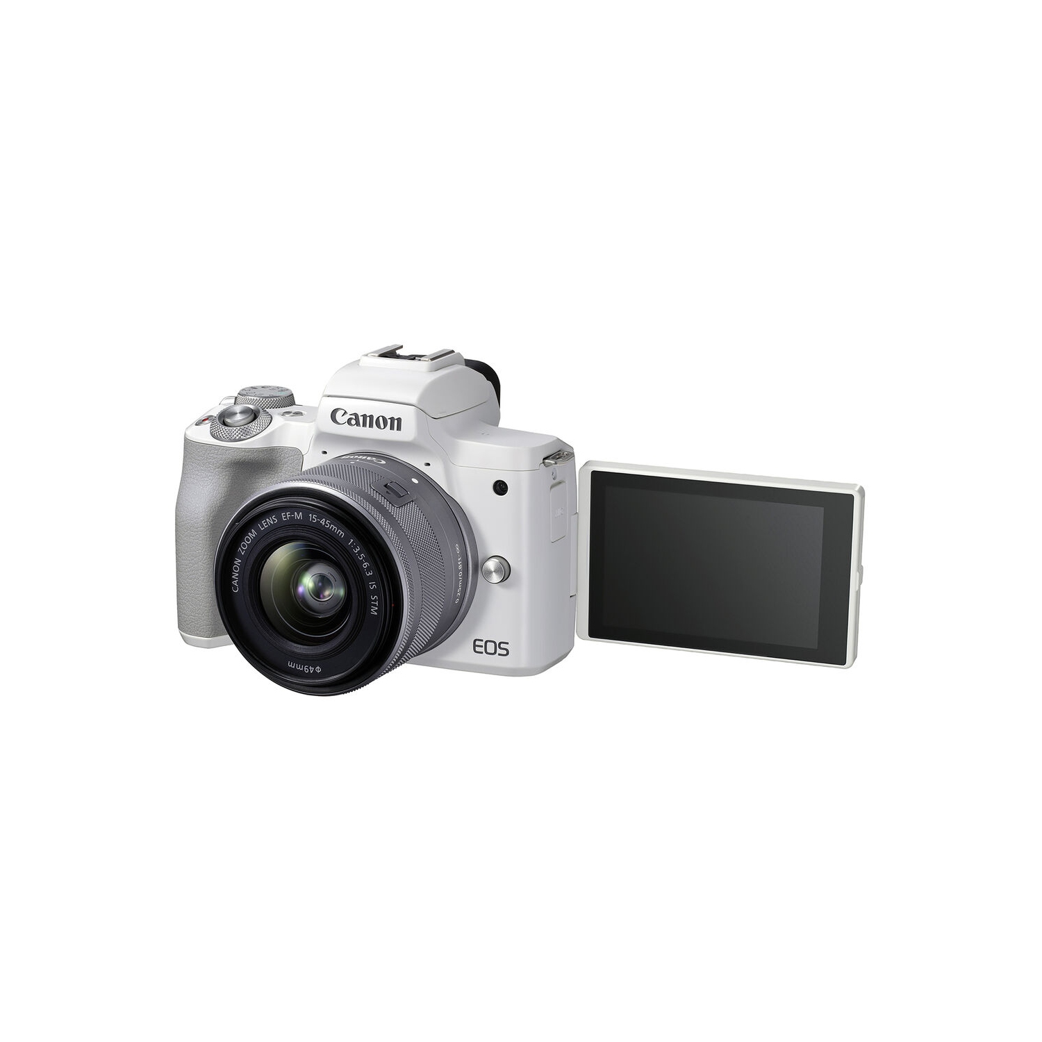 Canon EOS M50 Mark II Mirrorless Camera w 15-45mm Lens + 64GB Card Base Bundle