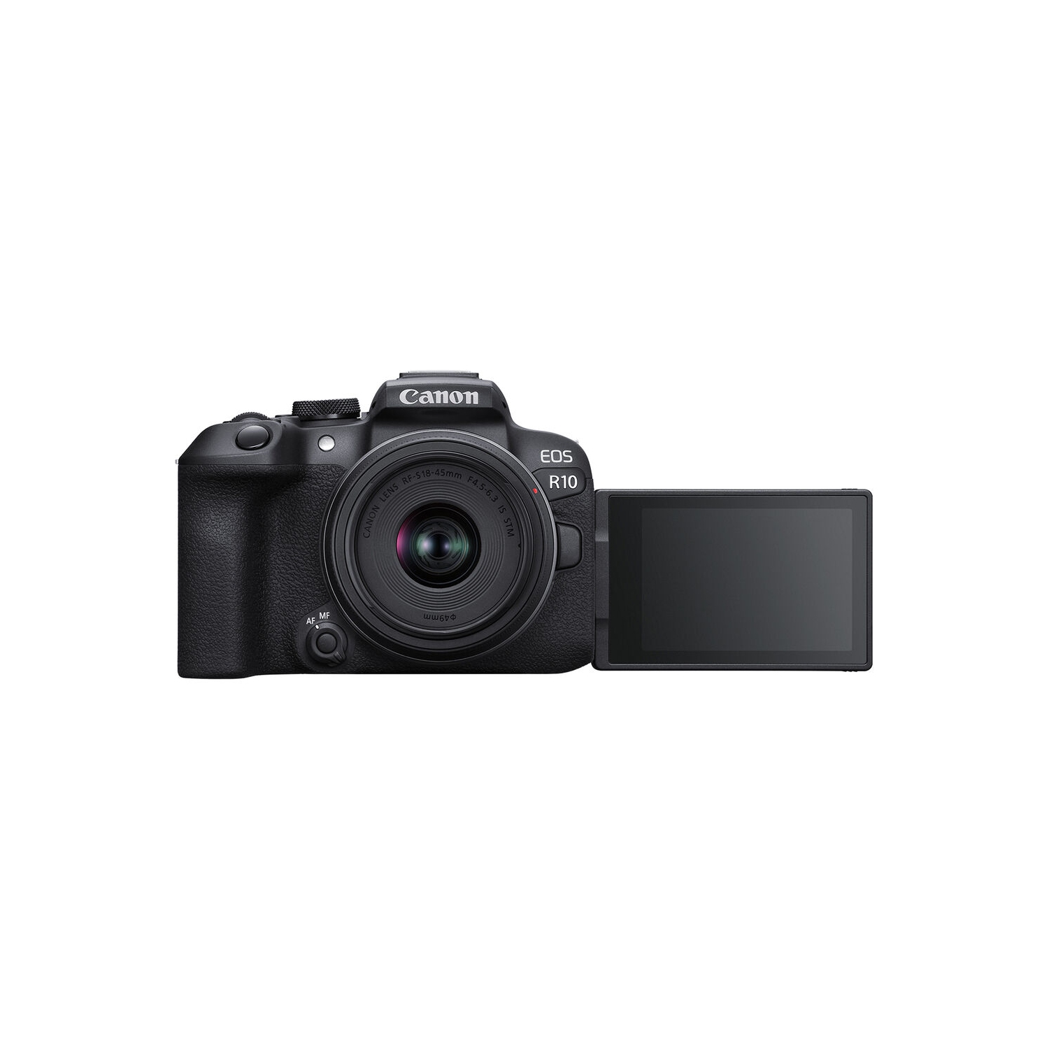 Canon EOS R10 Mirrorless Camera W/ 18-45mm Lens + 4K Monitor + VideoMic + More