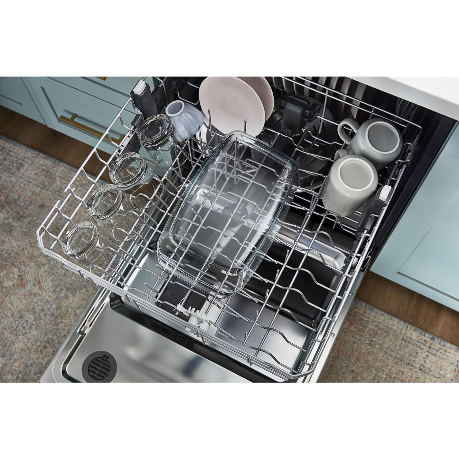 Lave-vaisselle encastrable 24 po 51 dB avec troisième panier de Whirlpool - Inox