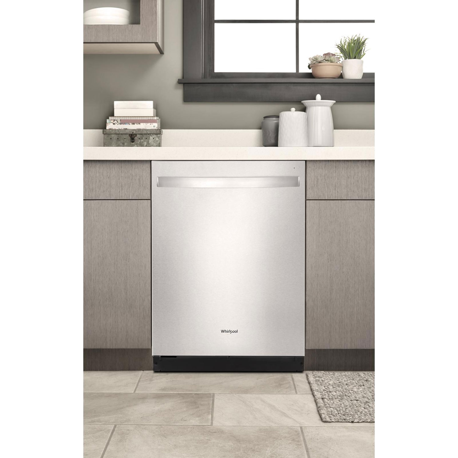Whirlpool 24" 51dB Built-In Dishwasher with Third Rack - Stainless Steel