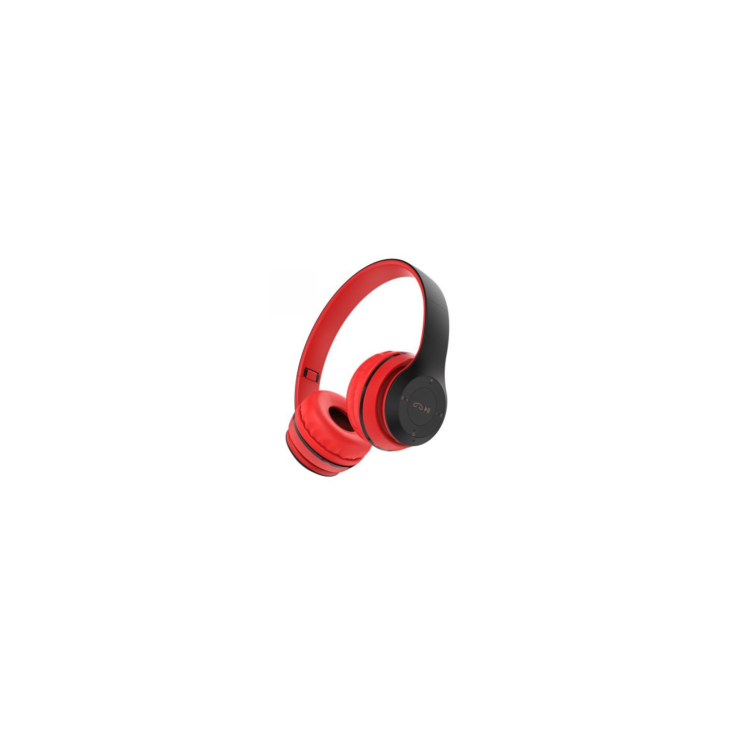 Bluetooth V5.0 Wireless / Wired Stereo Headphones Headsets with Microphone, Red