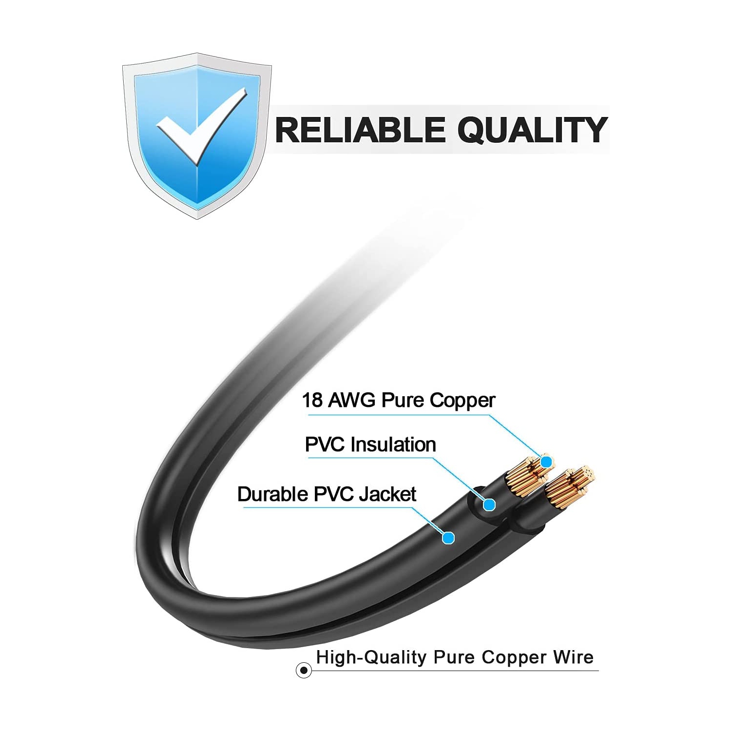 Cordon d’alimentation pour imprimante HP Officejet Pro 4500 6600 4650 4630 5255 6962 8600 8710 7740/Envy 5055 5530/Deskjet 2652 3755/Photosmart 7520