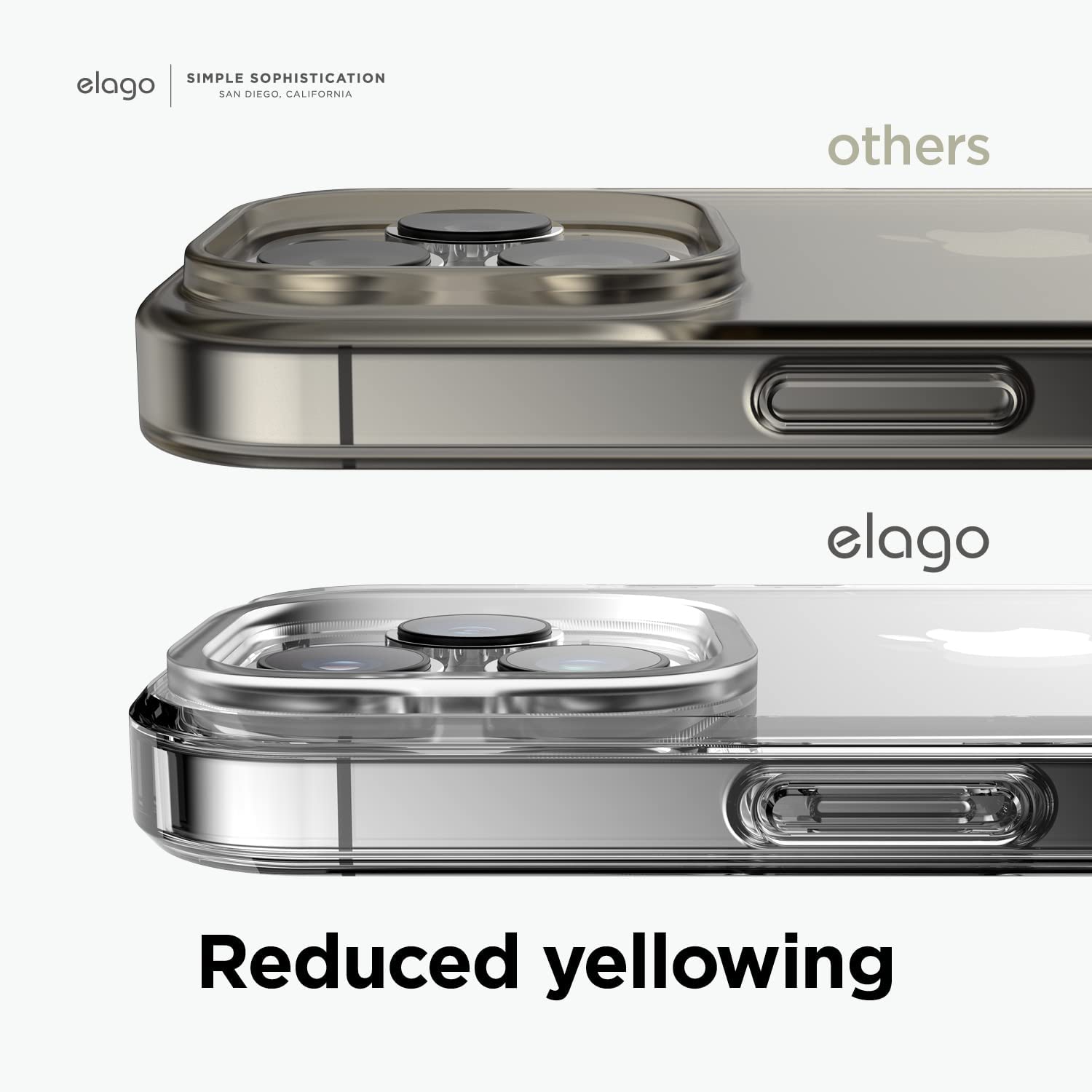 elago Hybrid Clear Case Compatible with iPhone 14 Pro Max Case- 6.7" -Military Grade Drop Protection, PC + TPU Hybrid Technology, Reduced Yellowing,