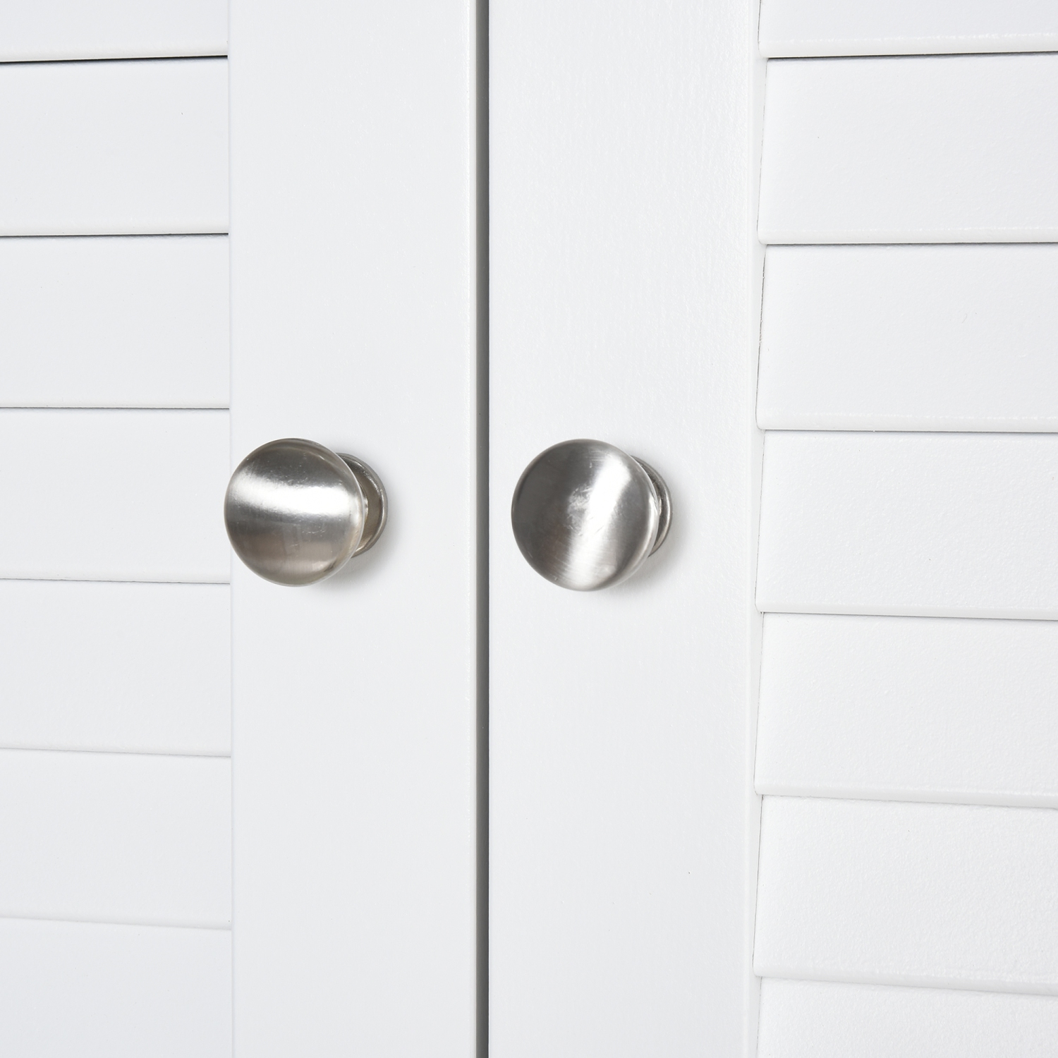 Armoire de rangement grande salle de bain de HOMCOM, armoire de salle de bain mince avec 4 portes battantes et tablettes réglables, armoire de