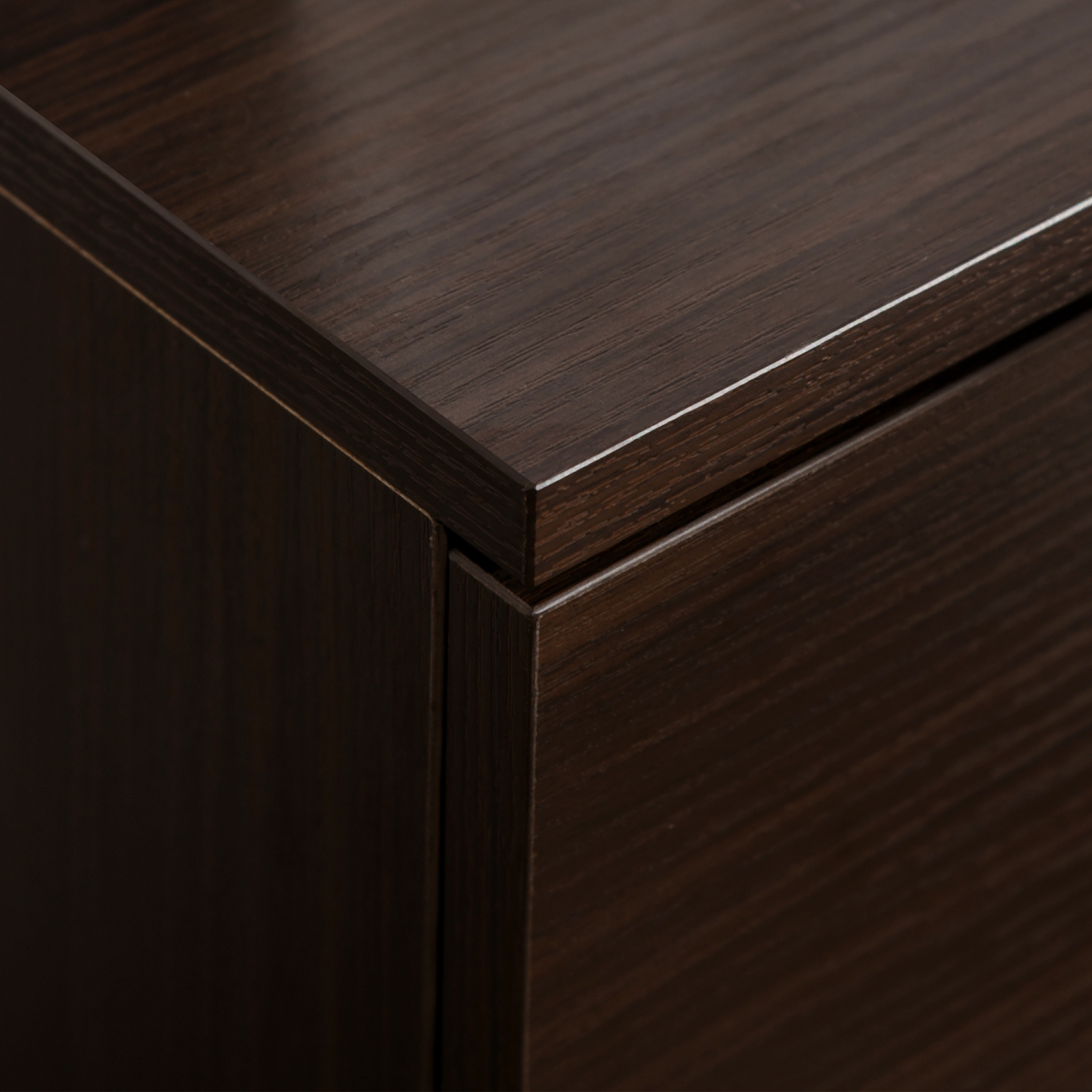 Vinsetto Vertical Filing Cabinet with Wheels, 2-Drawer Mobile File Cabinet, Office Storage Cabinet for Letter or A4 File, Study Home Office, Brown