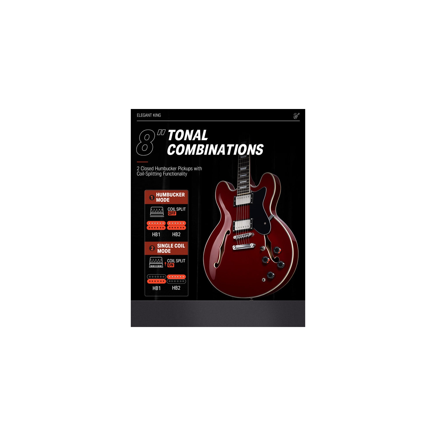 Donner DJP-1000 39 inch JAZZ LP Electric Guitar