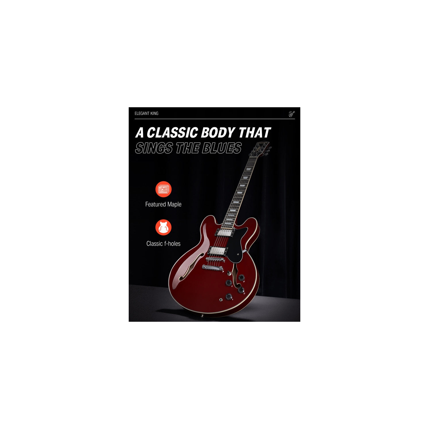 Donner DJP-1000 39 inch JAZZ LP Electric Guitar