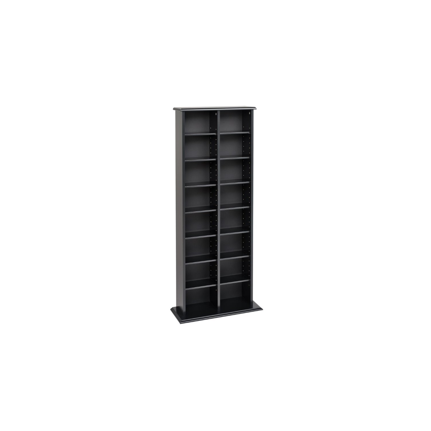 Wright Home Engineered Wood Media Storage Rack in Black Finish