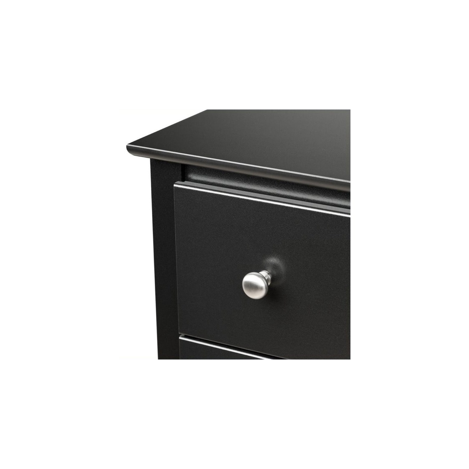 Wright Home Modern styled Metal 6 Drawers Chest in Black Finish