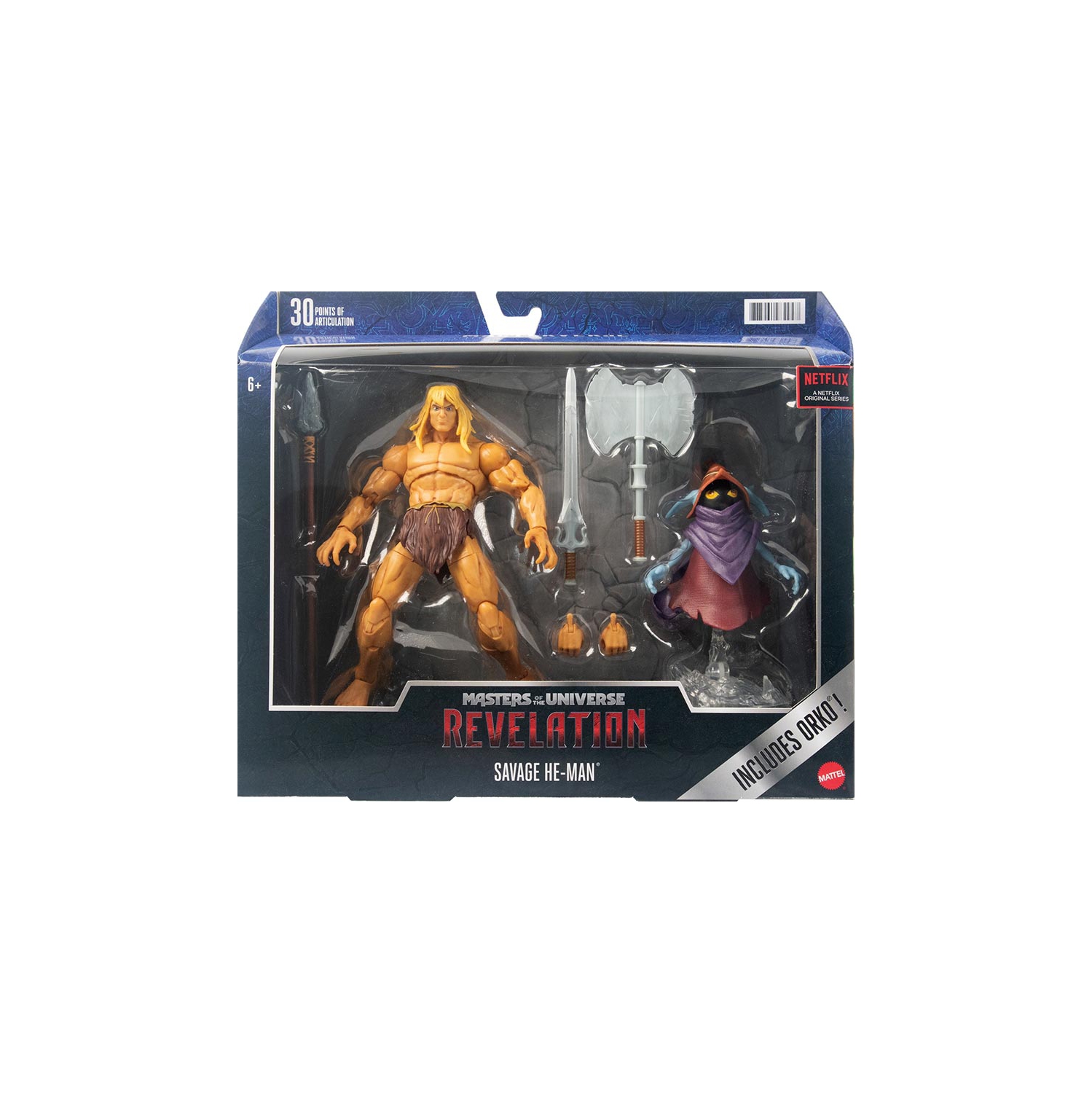 Masters Of The Universe Revelations 7 Inch Action Figure Deluxe - Savage He-Man