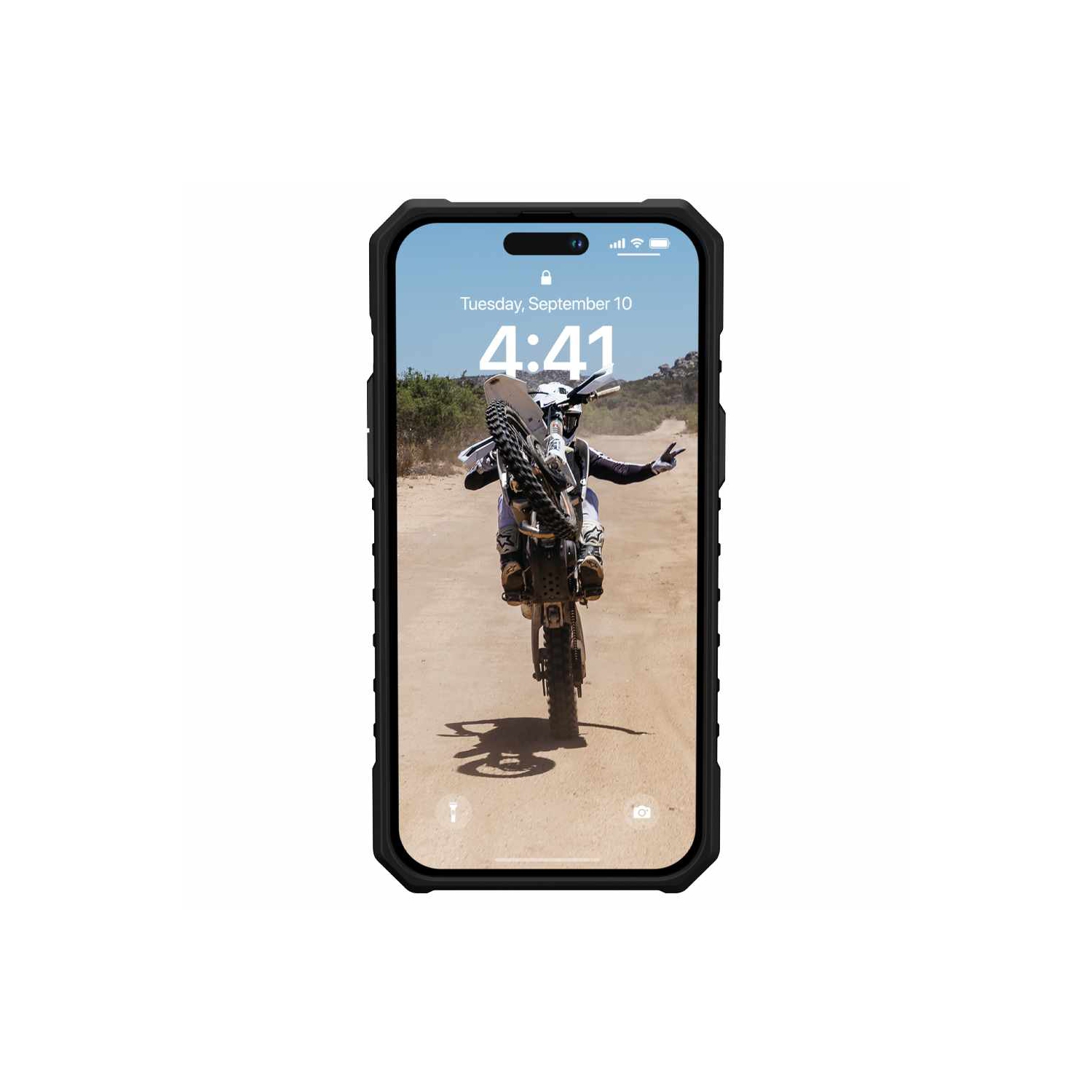 Étui robuste Pathfinder Magsafe d’UAG pour iPhone 14 Pro Max, noir, 114055114040