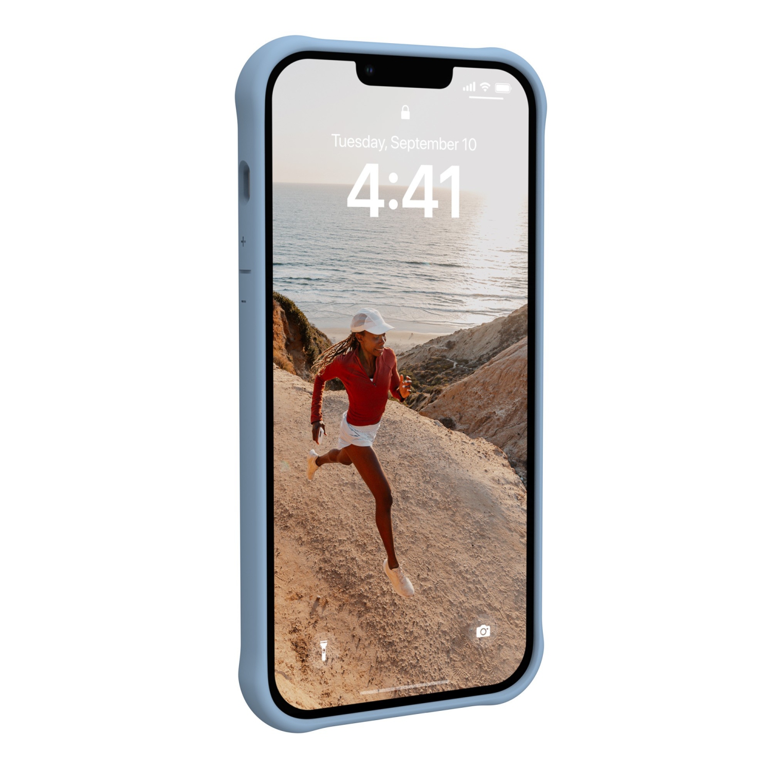 UAG Dot MagSafe iPhone: 15 Plus, 14 Plus Plastic Fitted Hard Shell Case – Blue