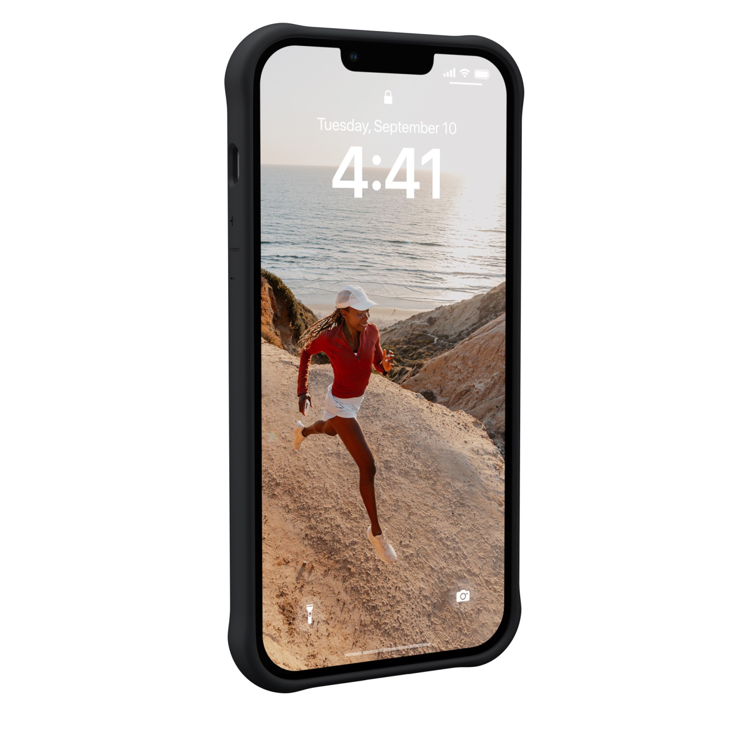 Étui Dot MagSafe iPhone d'UAG : Étui rigide ajusté en plastique pour 15 plus, 14 plus – Noir