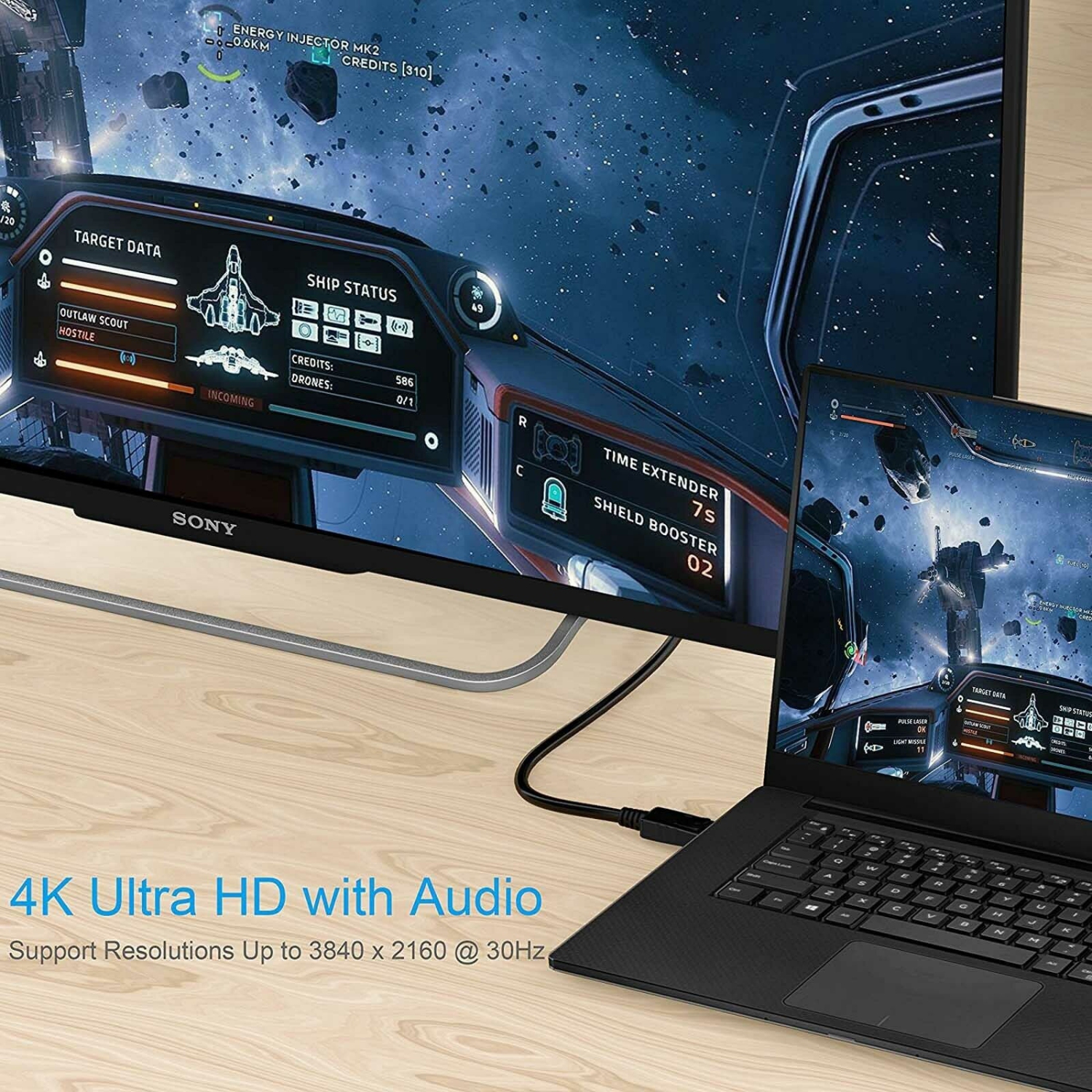 [1 à 5 PIÈCES] Câble DisplayPort à DisplayPort de 6 pi prenant en charge l’UHD 4K/1080p HD intégrale CA